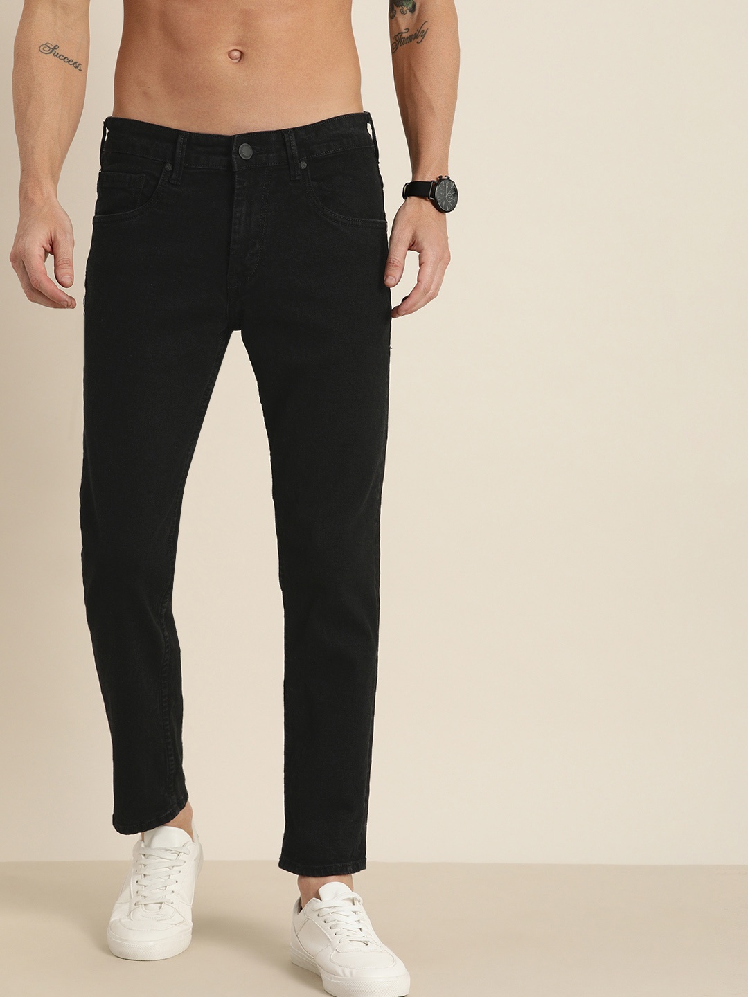 

Moda Rapido Men Black Slim Fit Mid-Rise Clean Look Jeans