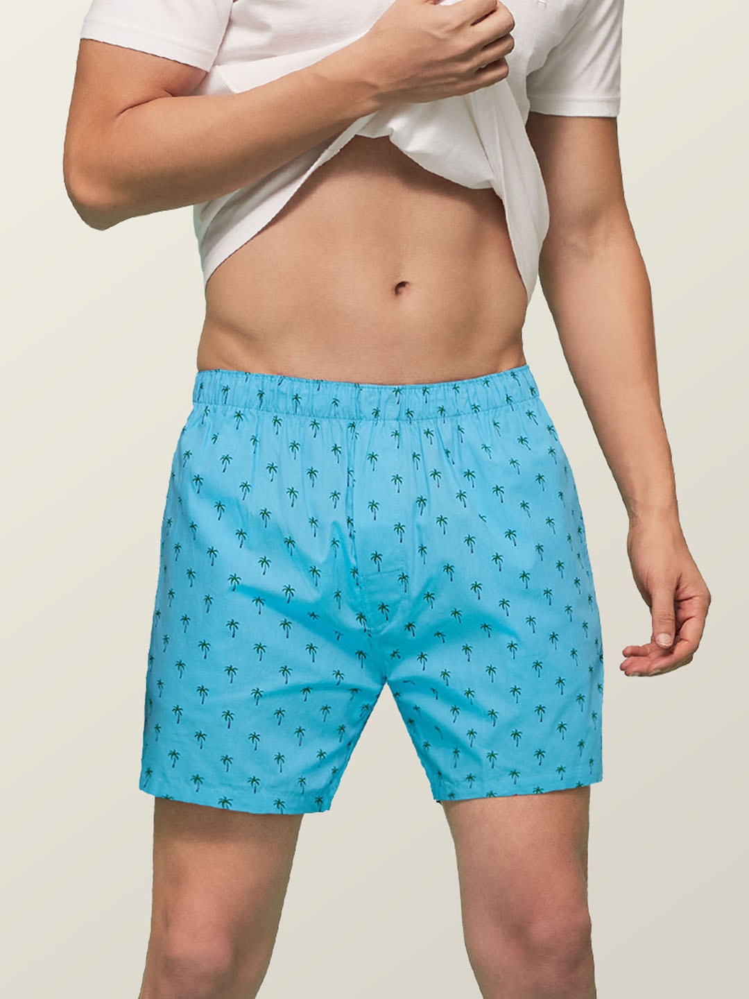 

XYXX Men Super Combed Cotton Printed Remix Boxer XYBOX37, Blue