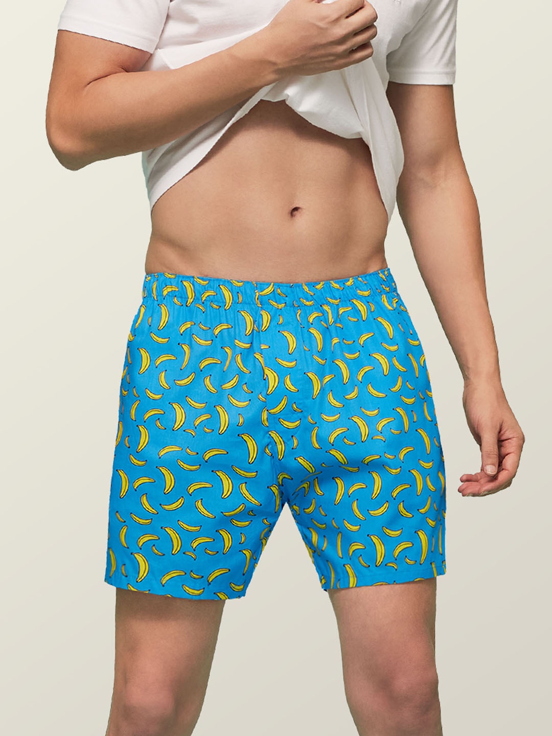 

XYXX Men Super Combed Cotton Printed Remix Boxer XYBOX34, Blue