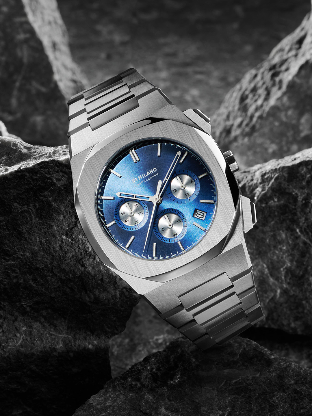 

D1 Milano Men Blue Dial & Silver-Toned Straps Analogue Watch CHBJ02