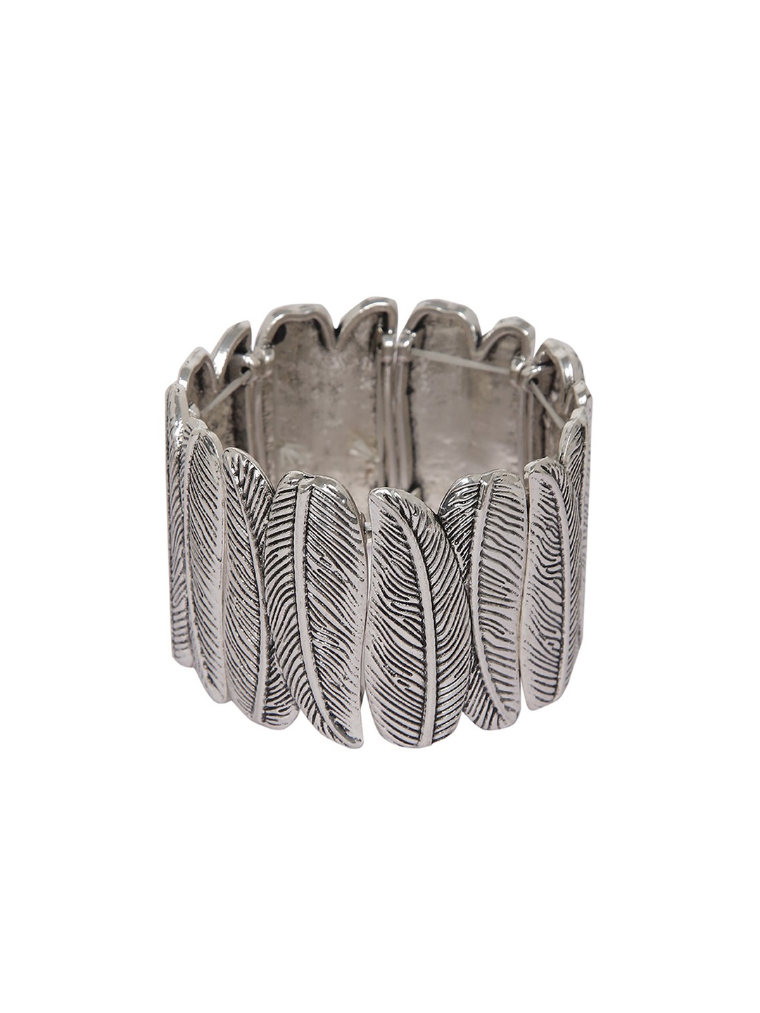 

Mali Fionna Women Silver-Toned Elasticated Bracelet