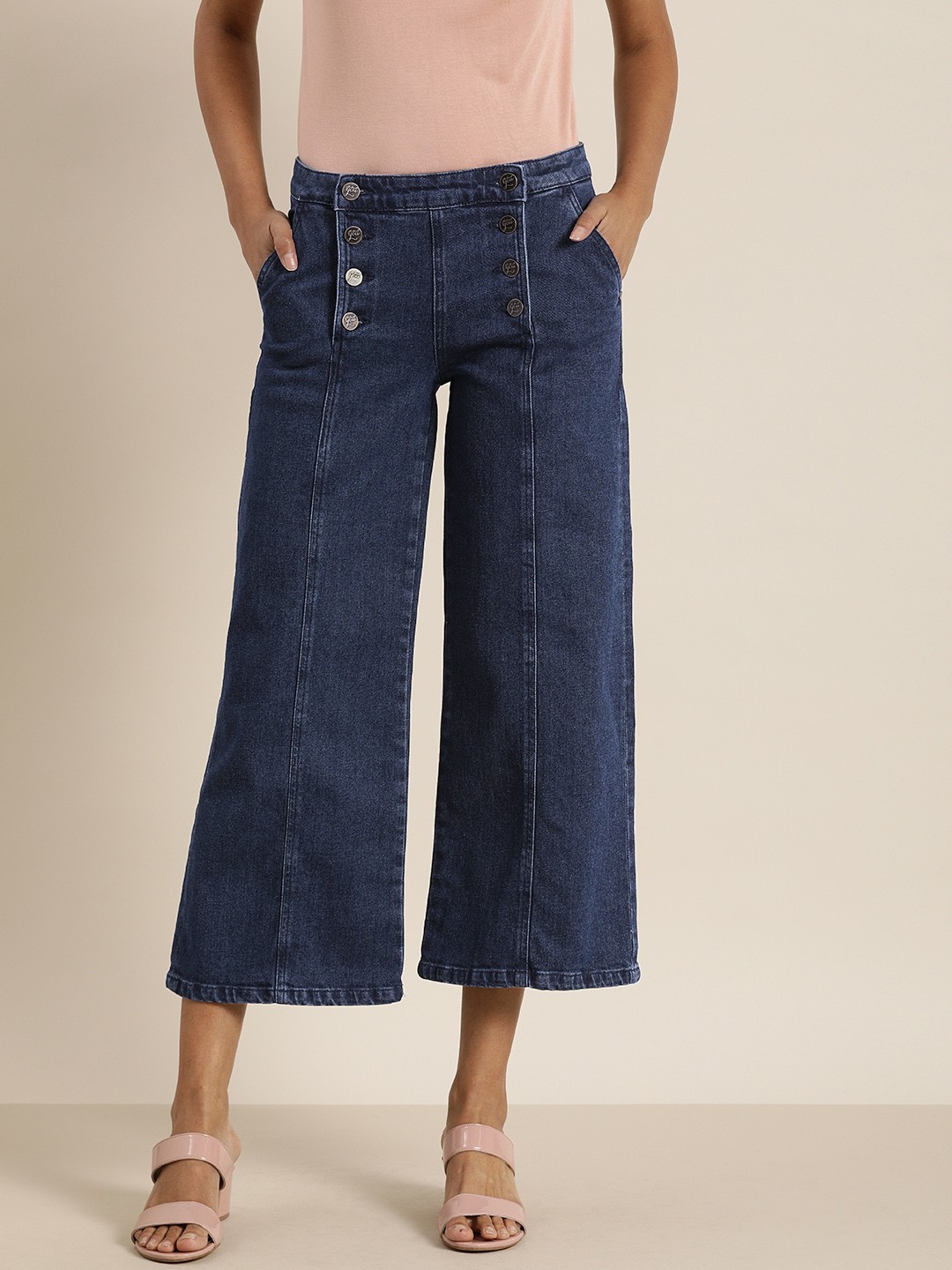 

all about you Women Indigo Flared Fit Mid-Rise Jeans, Blue