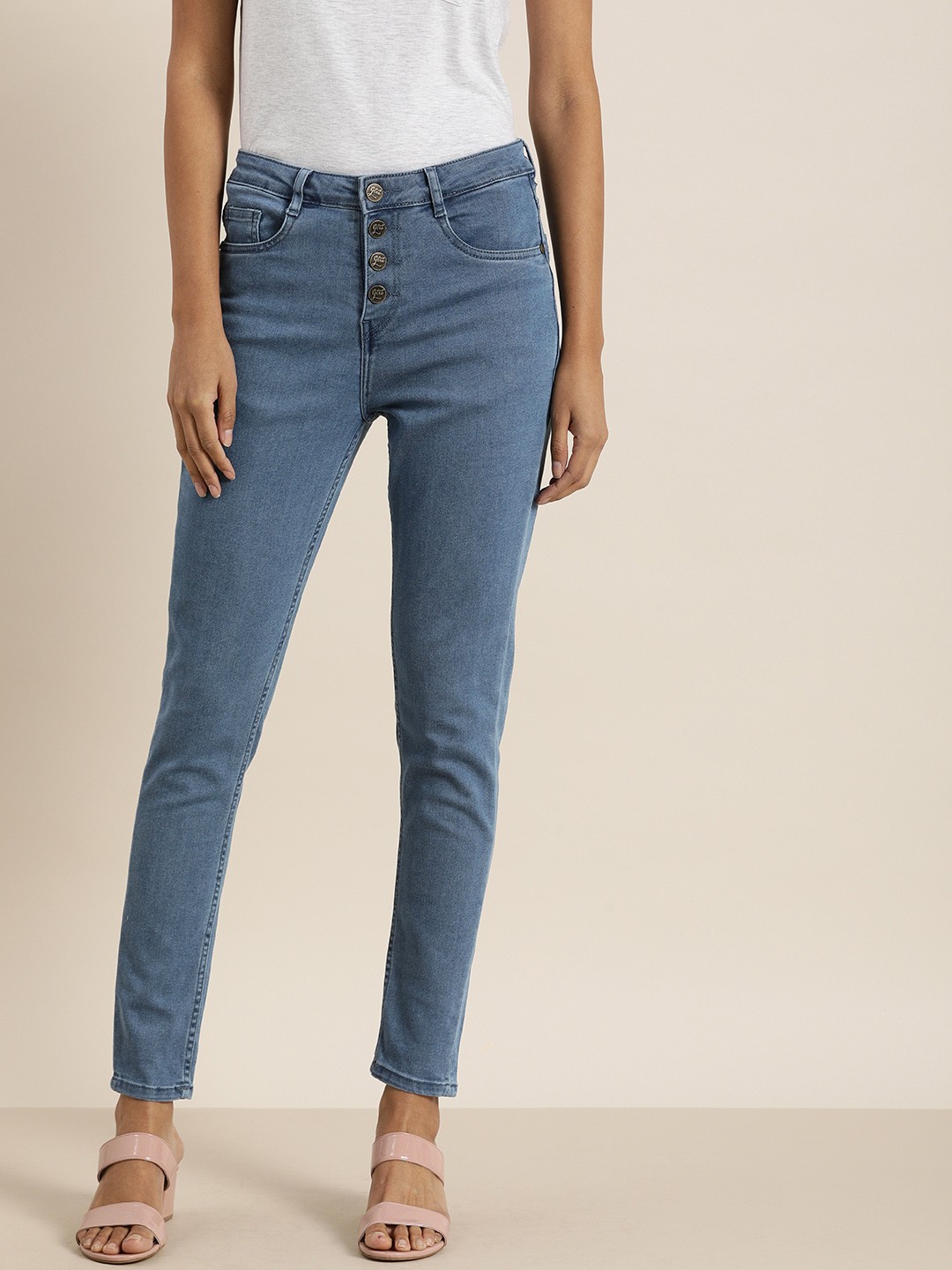 

all about you Women Blue Skinny Fit Mid-Rise Jeans