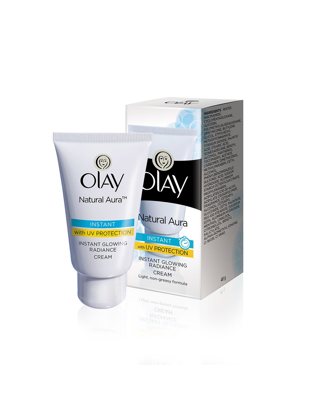 Olay Natural Aura Glowing Radiance Day Cream with SPF15 with Vitamin B3, Pro B5