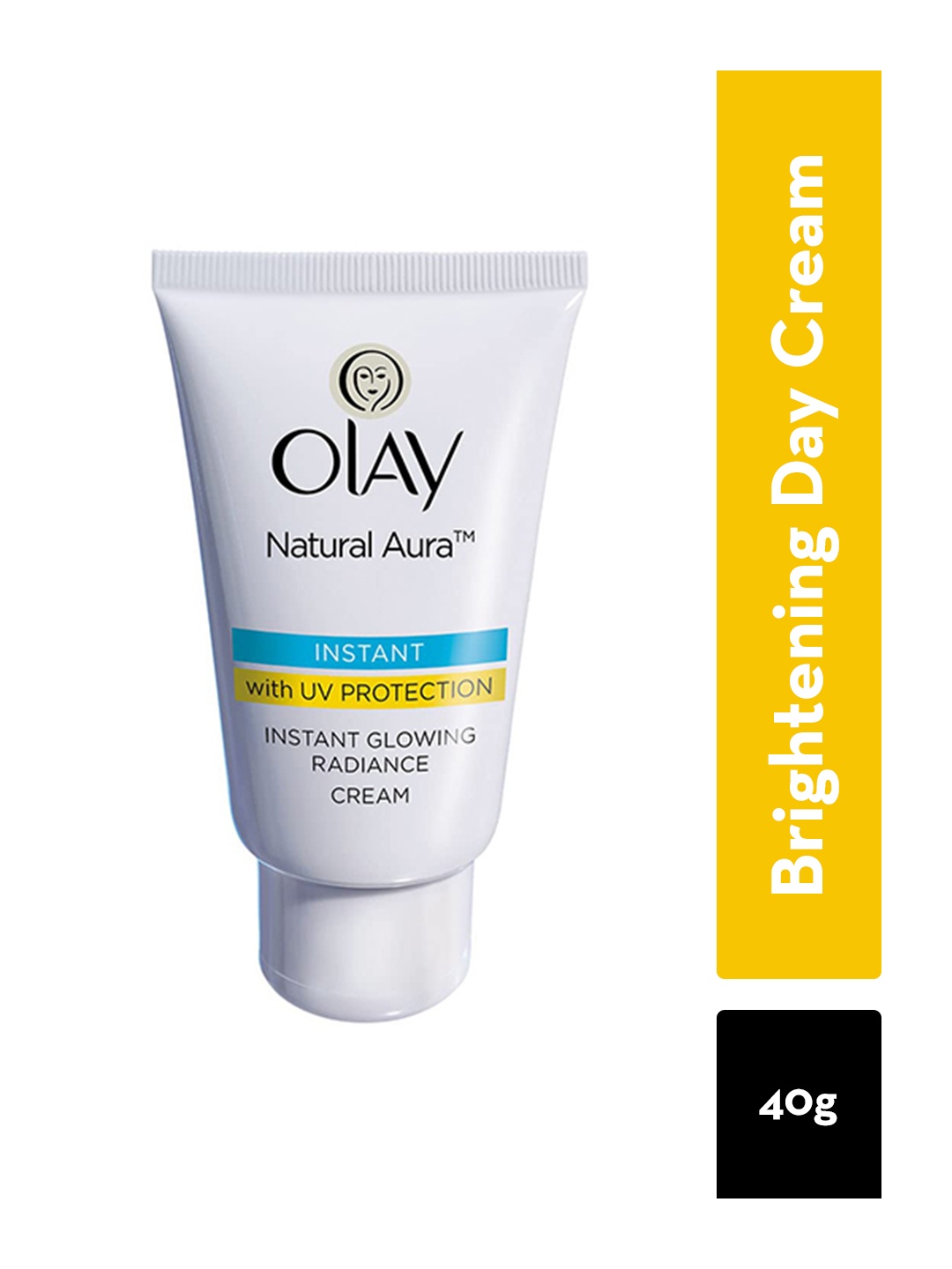 

Olay Natural Aura Glowing Radiance Day Cream with SPF15 with Vitamin B3, Pro B5 & E - 40g, White