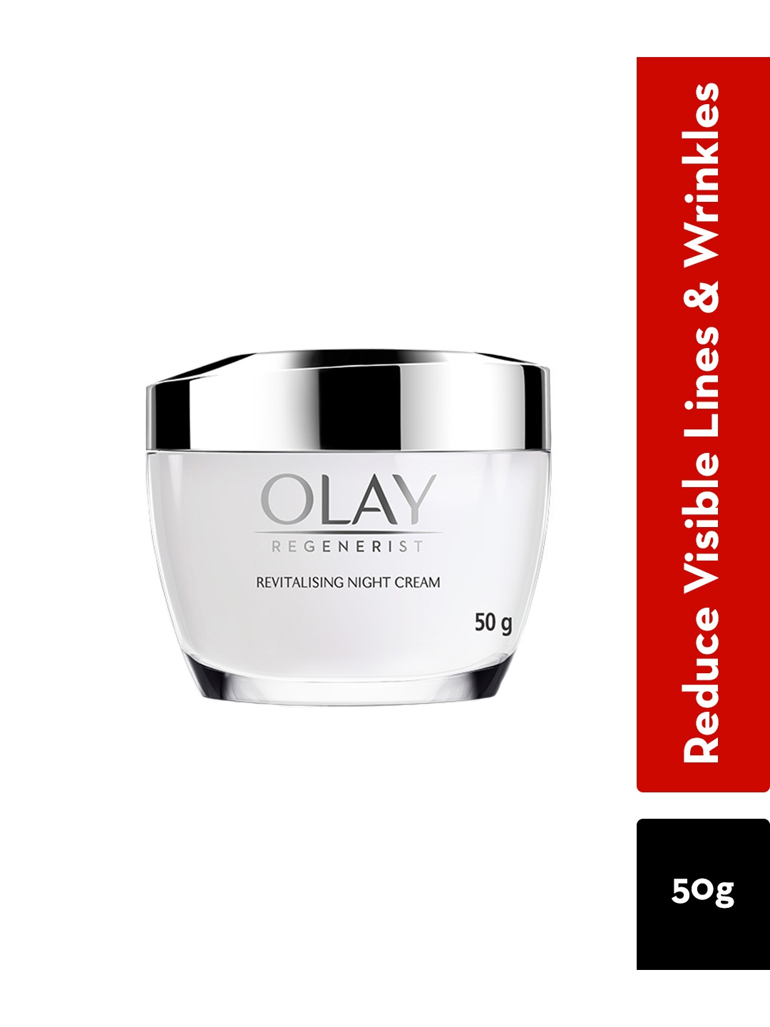 

Olay Regenerist Revitalising Night Cream for Plump & Bouncy Skin - 50g, White