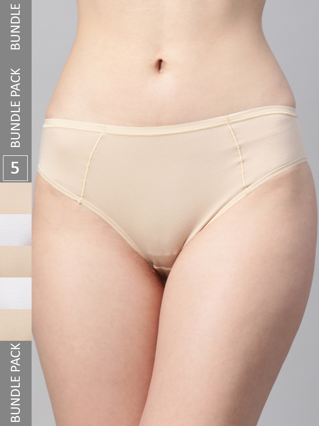 

Marks & Spencer Women Pack Of 5 Hipster Briefs T614286, Beige