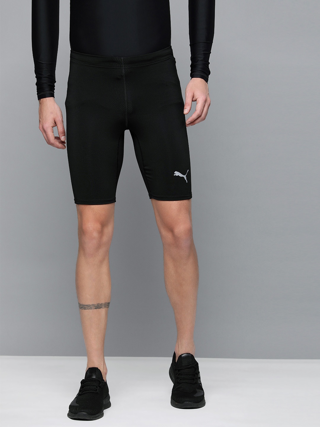 

Puma Men's Black Solid Dry Cell Run Favourite Short Tights