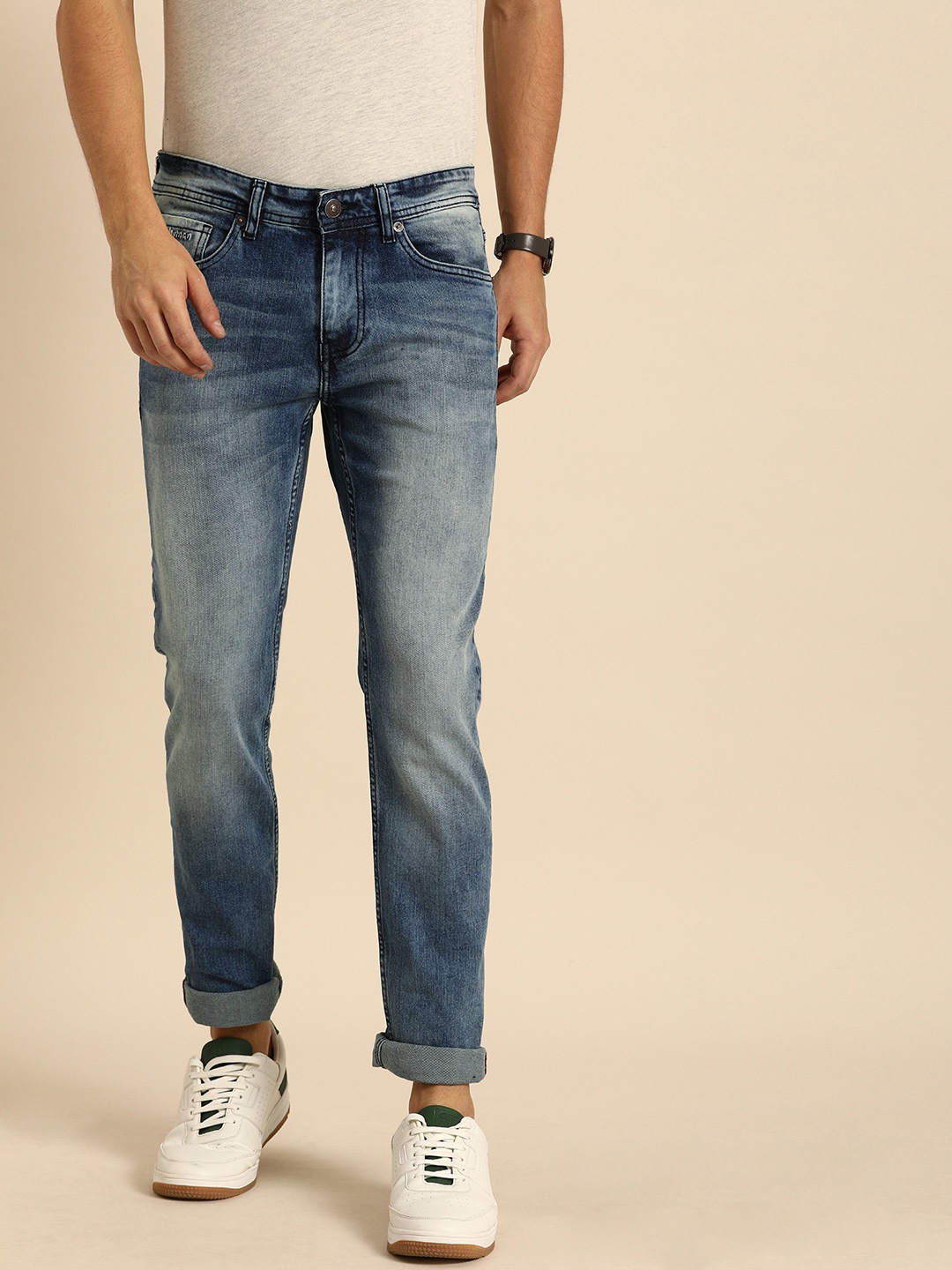 

Being Human Men Blue Slim Fit Mid-Rise Clean Look Stretchable Jeans