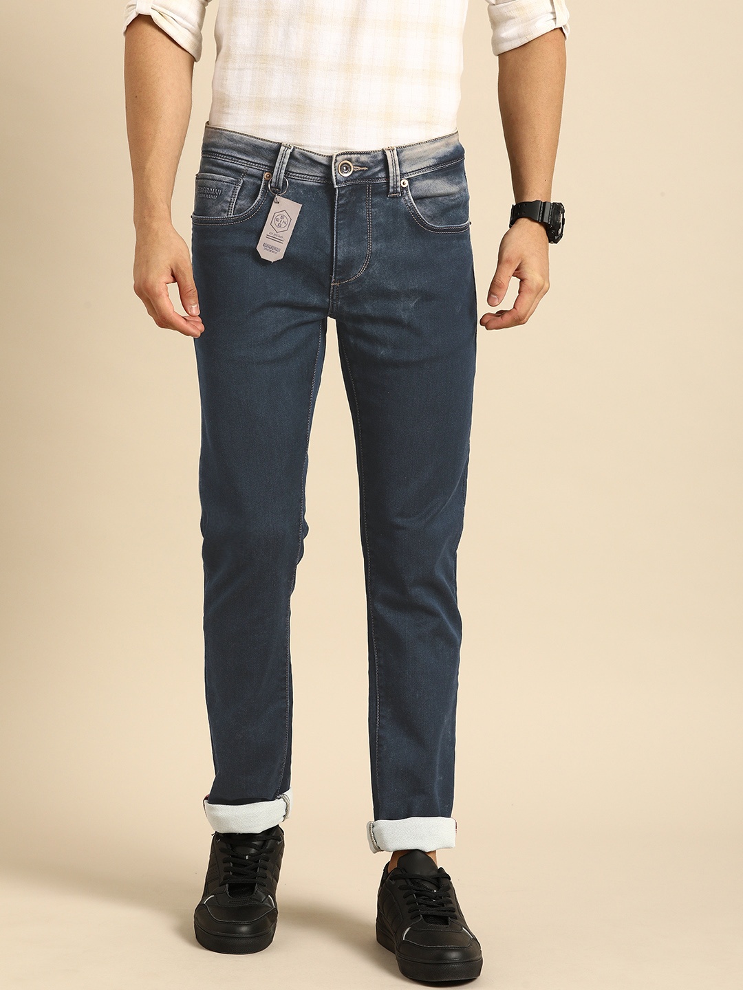

Being Human Men Blue Slim Fit Mid-Rise Clean Look Stretchable Jeans