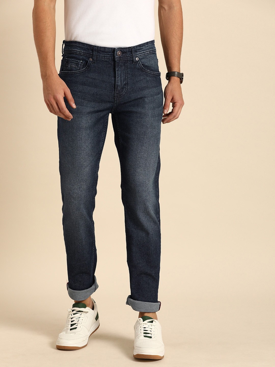 

Being Human Men Blue Slim Fit Mid-Rise Clean Look Stretchable Jeans