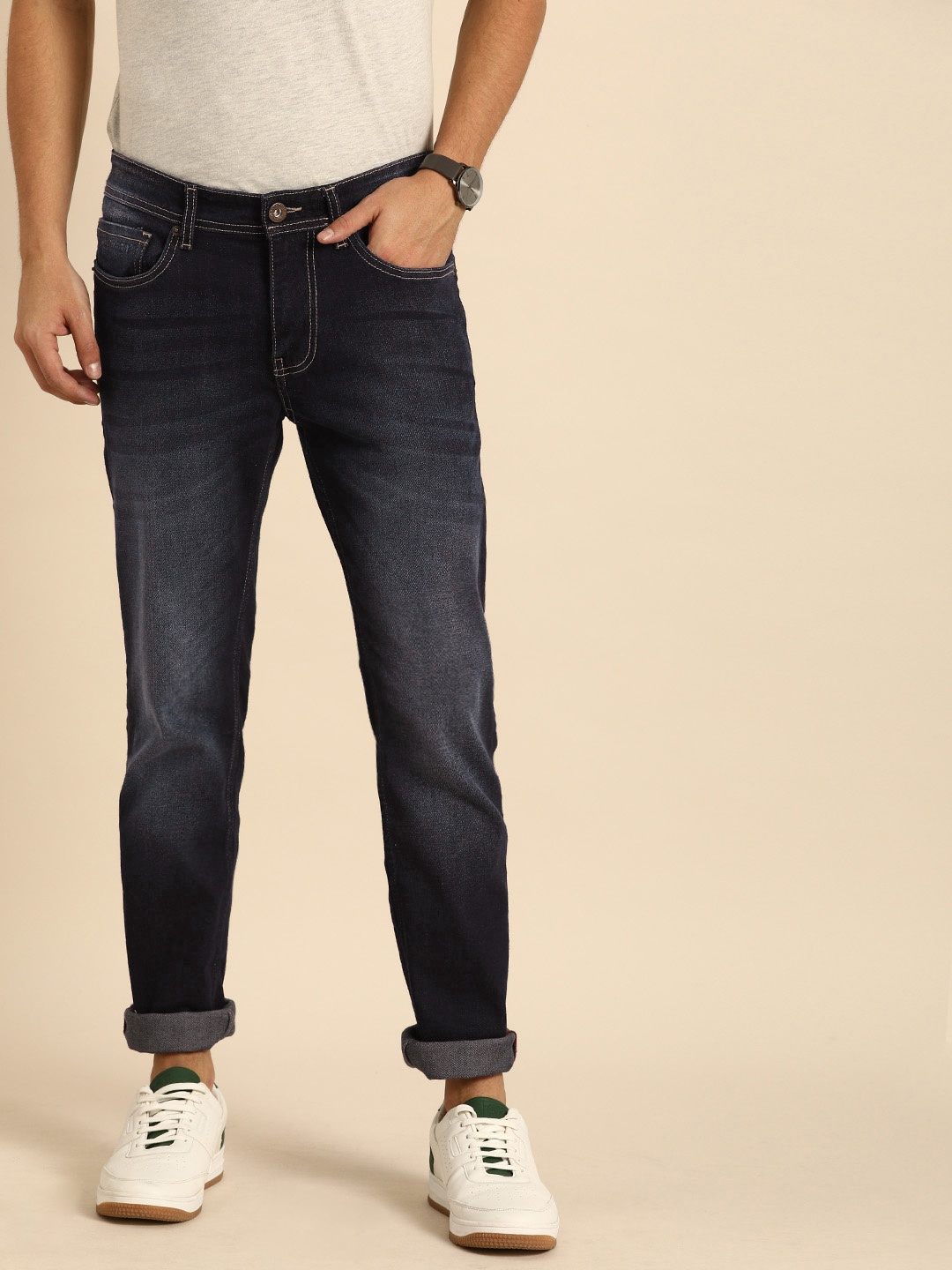 

Being Human Men Blue Slim Fit Mid-Rise Clean Look Jeans