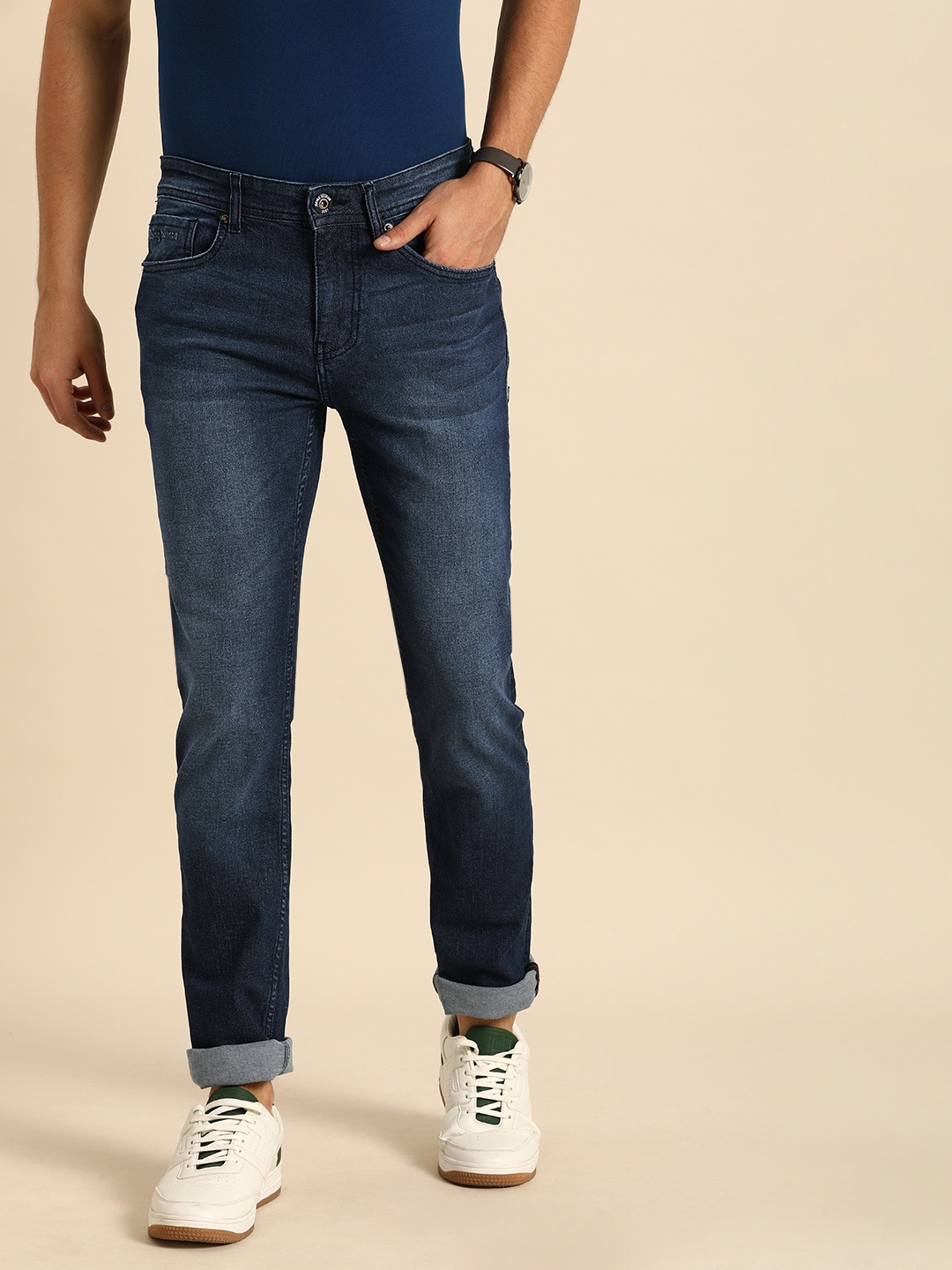 

Being Human Men Blue Slim Fit Mid-Rise Clean Look Stretchable Jeans