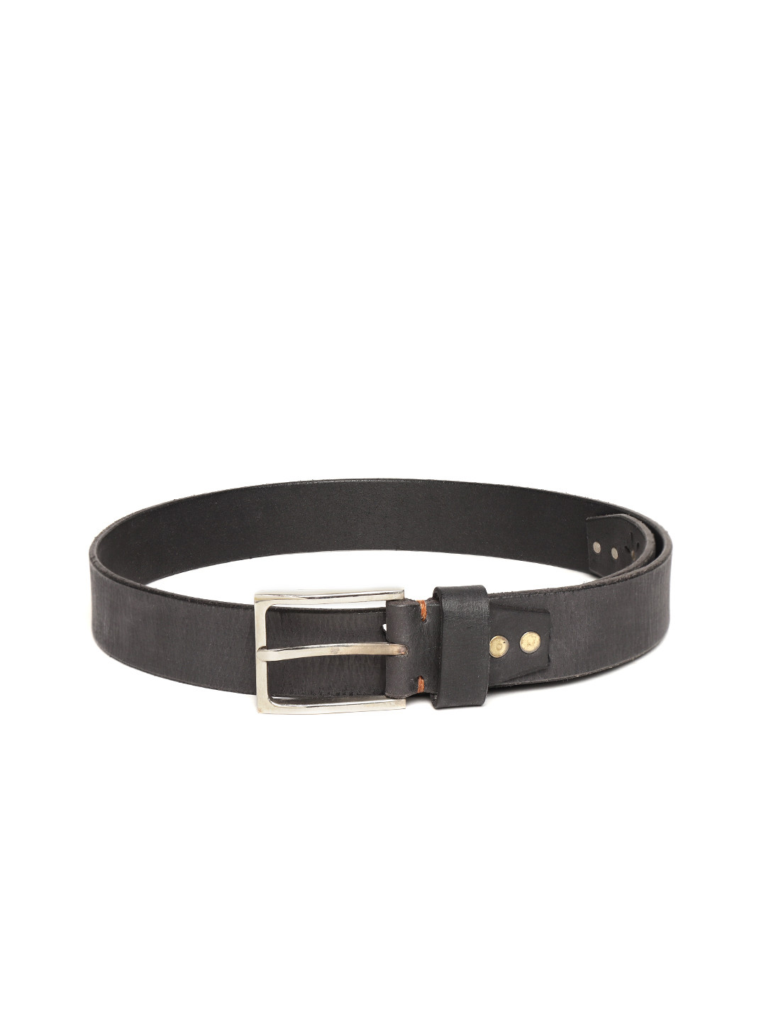 

SASSAFRAS Women Charcoal Grey Solid Leather Belt