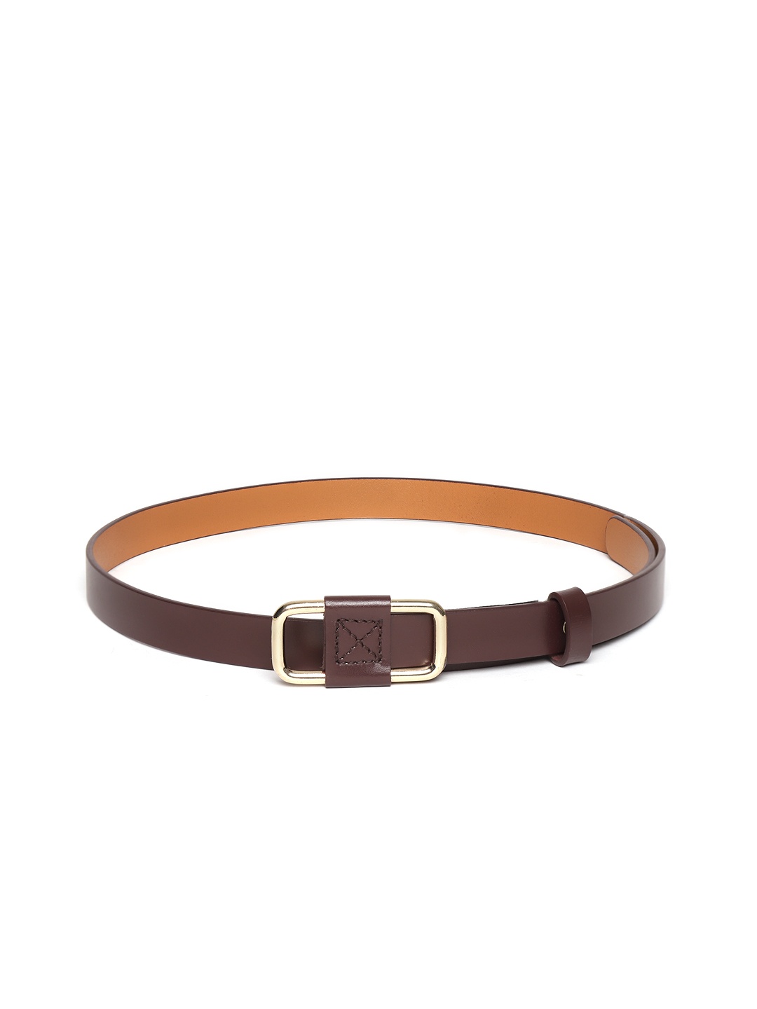 

SASSAFRAS Women Brown Solid Leather Belt