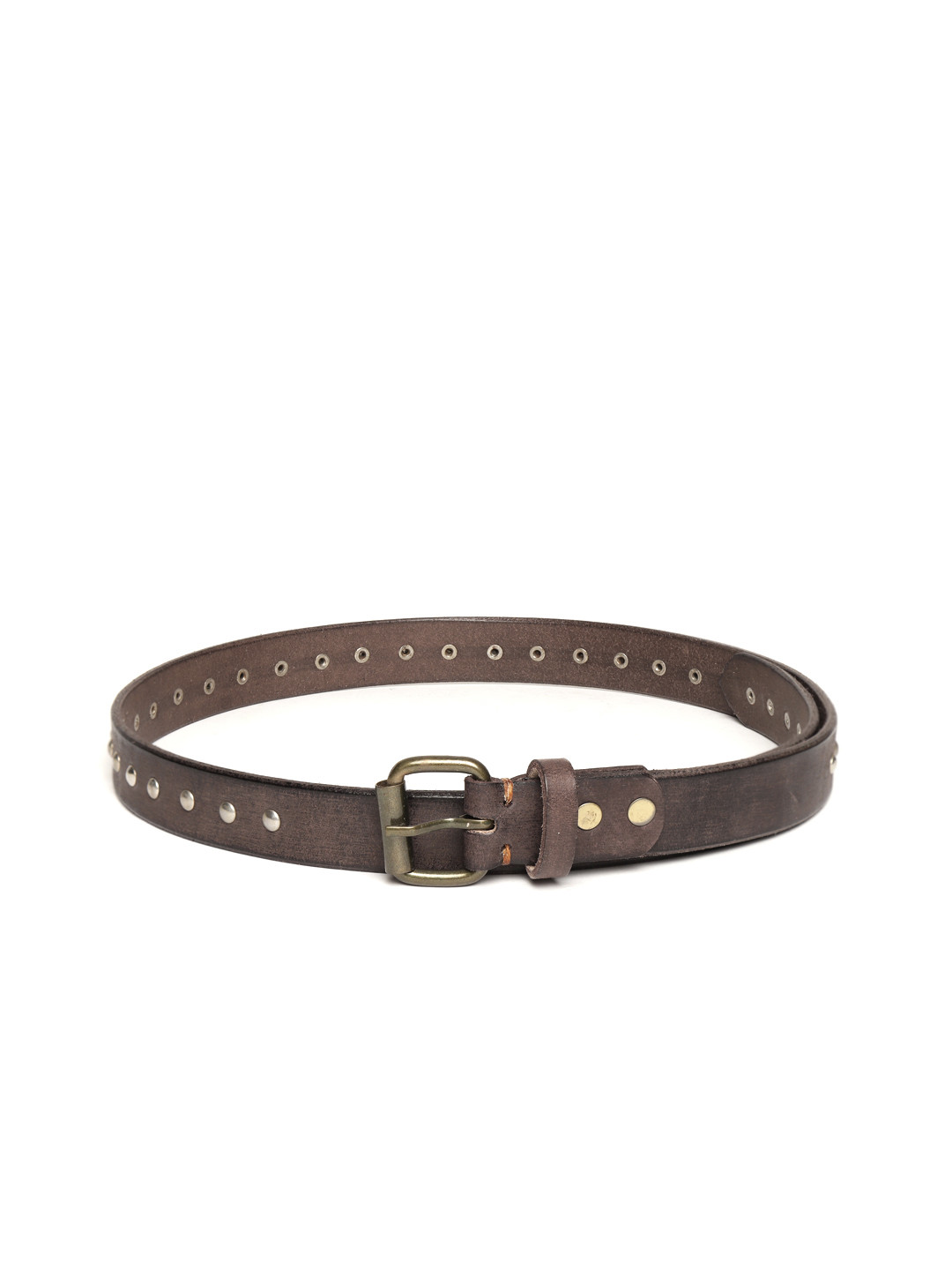 

SASSAFRAS Women Brown Embellished Leather Belt