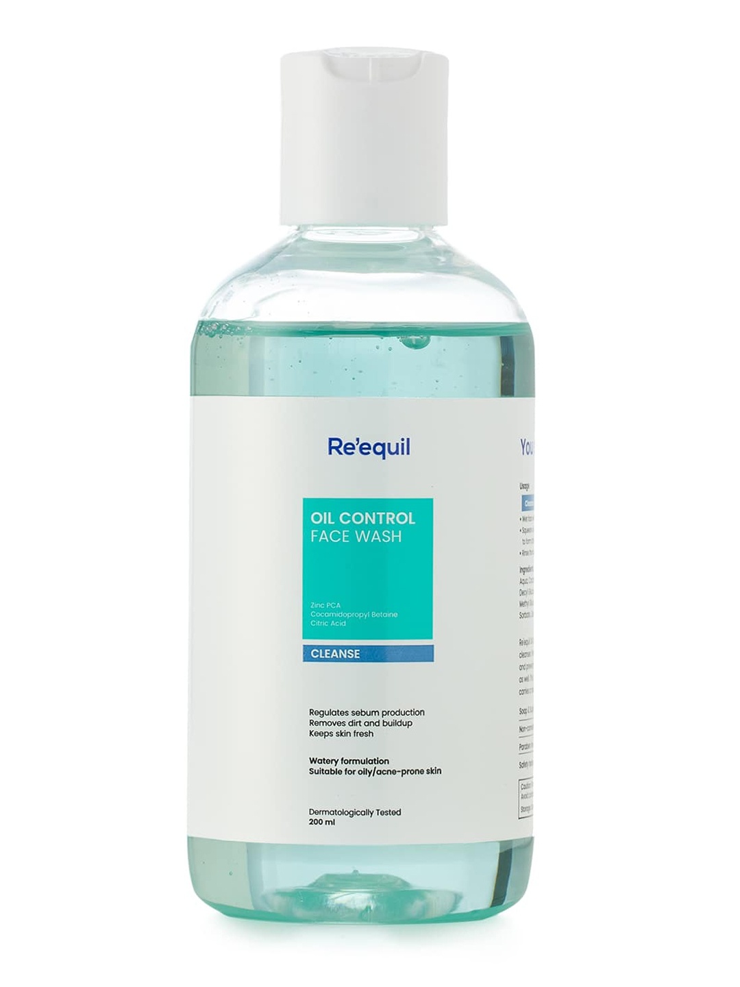 

Reequil Oil Control & Anti Acne Face Wash with Citric Acid 200 ml, Blue