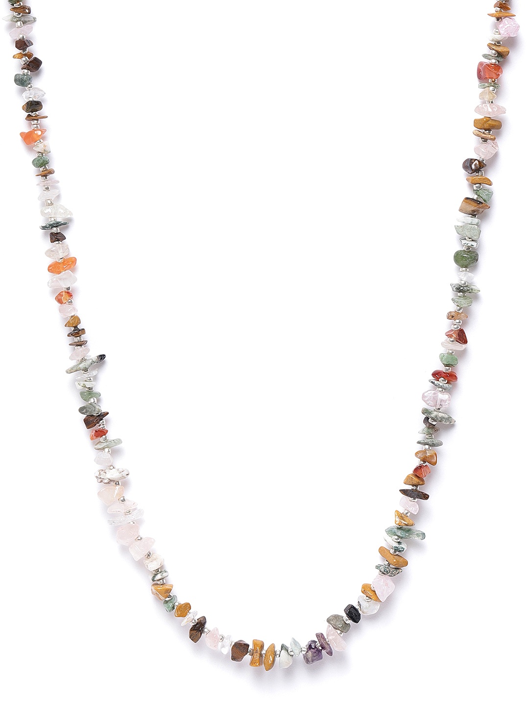 

RICHEERA Multicoloured Glass Beaded Bohemian Necklace, Multi