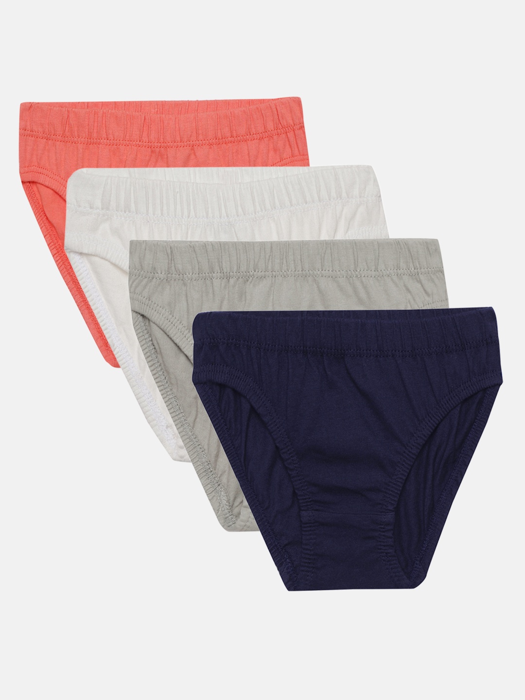 

METRO KIDS COMPANY Boys Pack of 4 Solid Briefs MKCE-1009-3, Navy blue