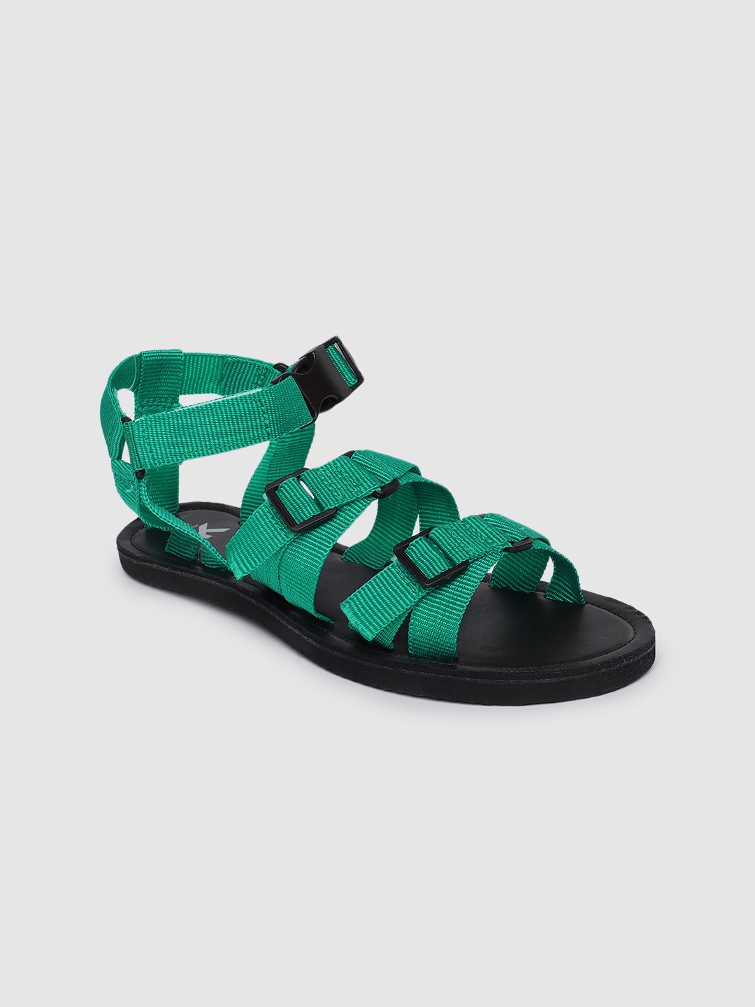 

Kook N Keech Women Green Open Toe Flats