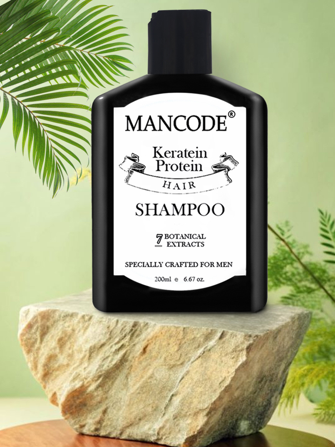 

Mancode Men Paraben-Free Keratin Shampoo 200ml, Black