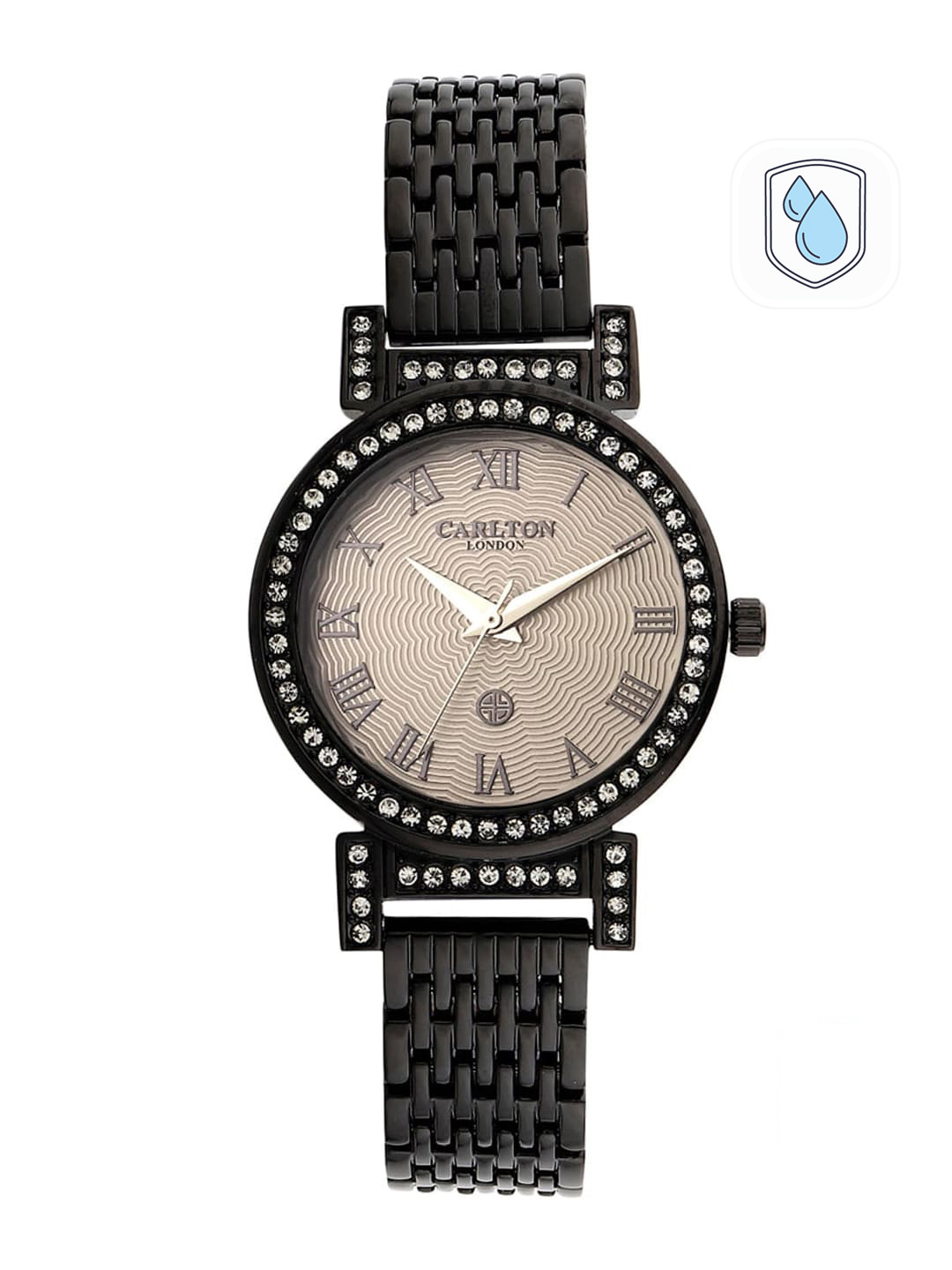 

Carlton London Women Cream-Coloured Analogue Watch CL038BLSLBL