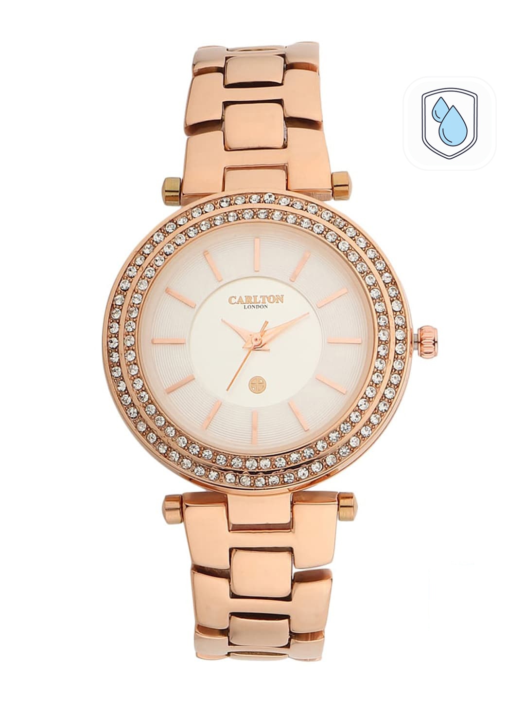 

Carlton London Women Rose Analogue Watch CL040RGSLR