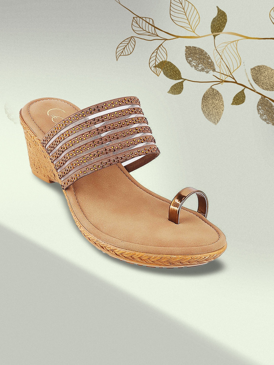 

Catwalk Women Brown Embellished Wedges