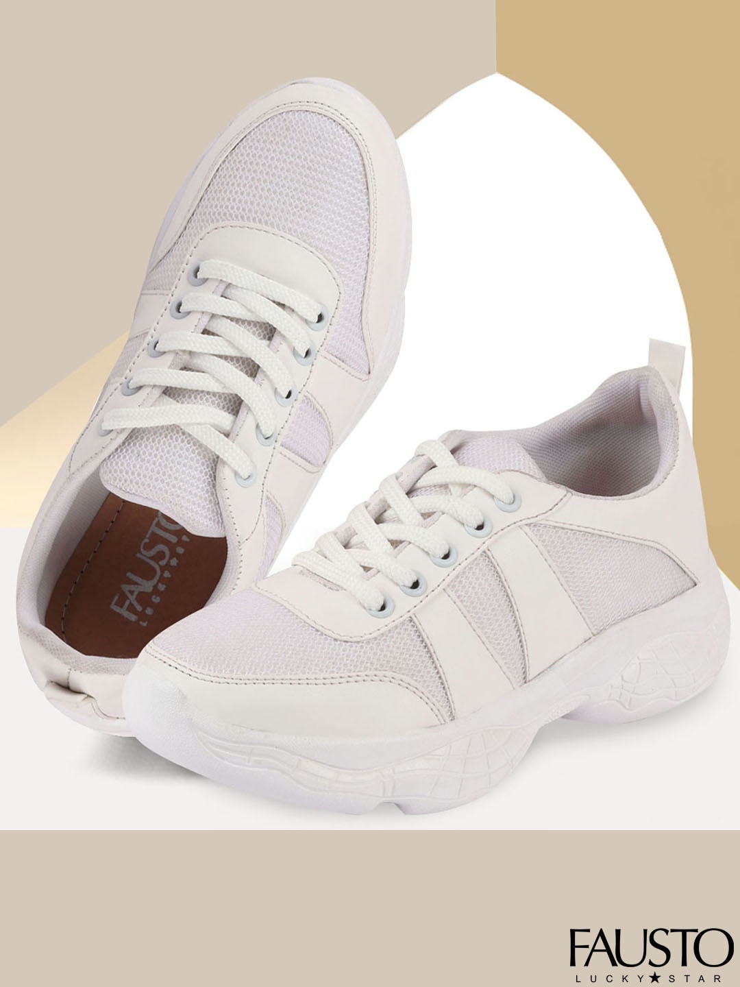 

FAUSTO Women White Sneakers