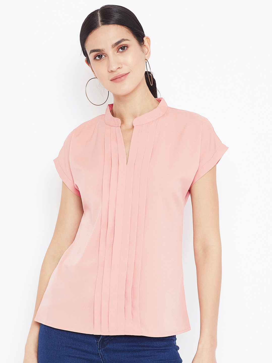 

Berrylush Women Pink Solid Top