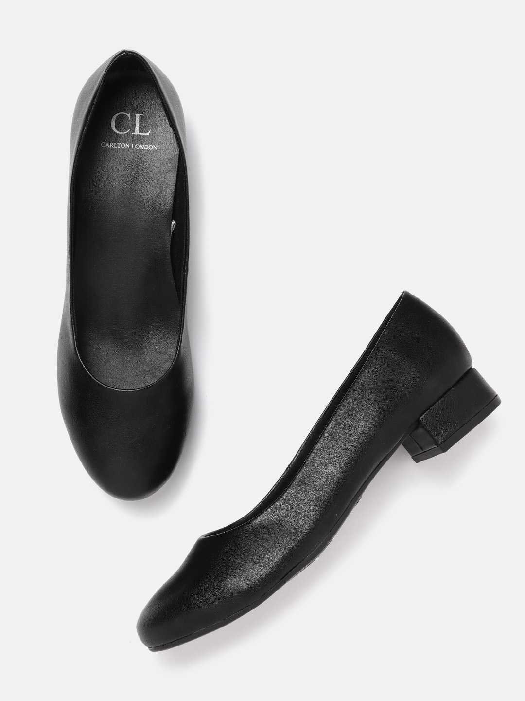 

Carlton London Women Black Solid Ballerinas