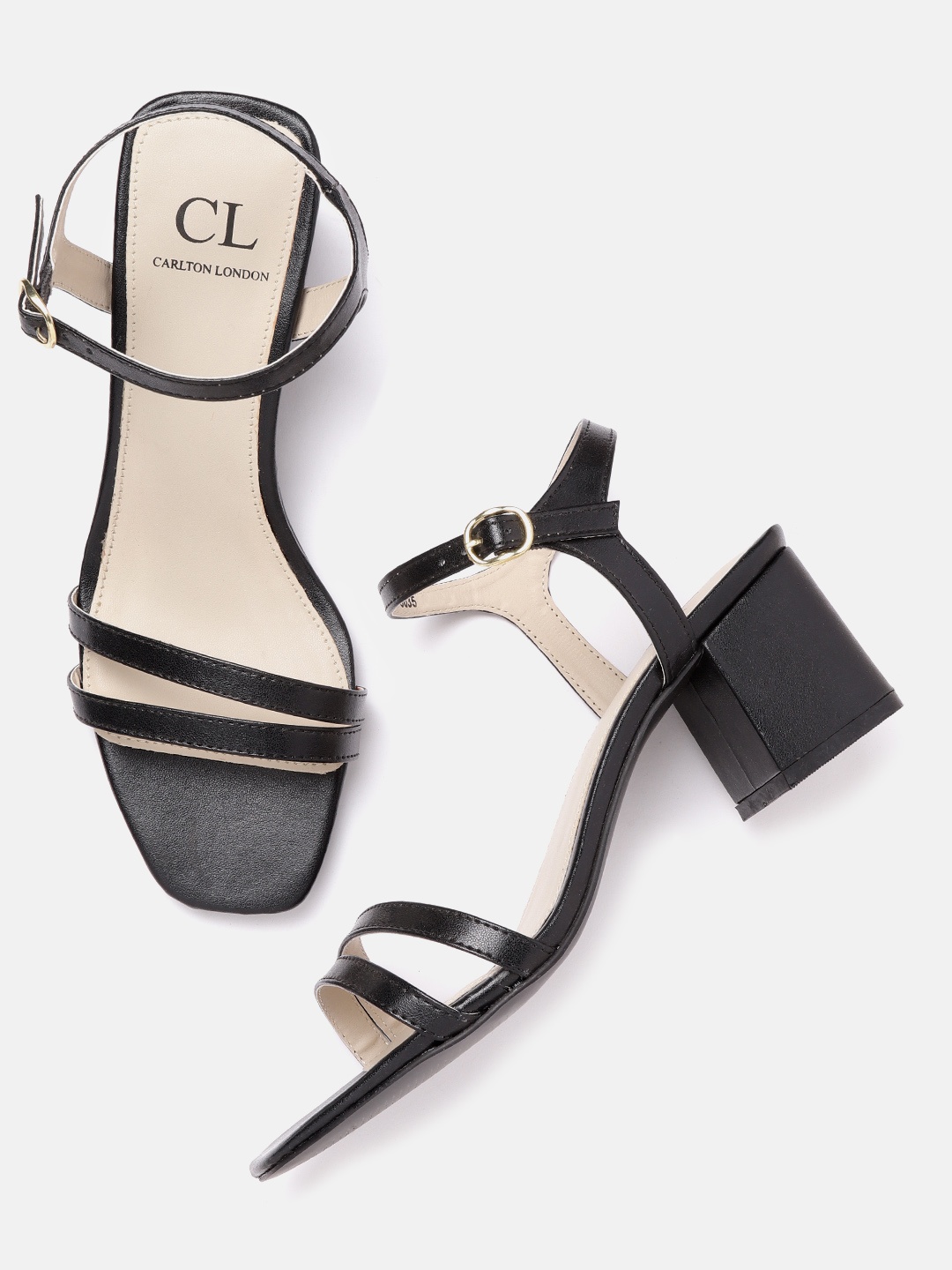 

Carlton London Women Black Solid Block Heels