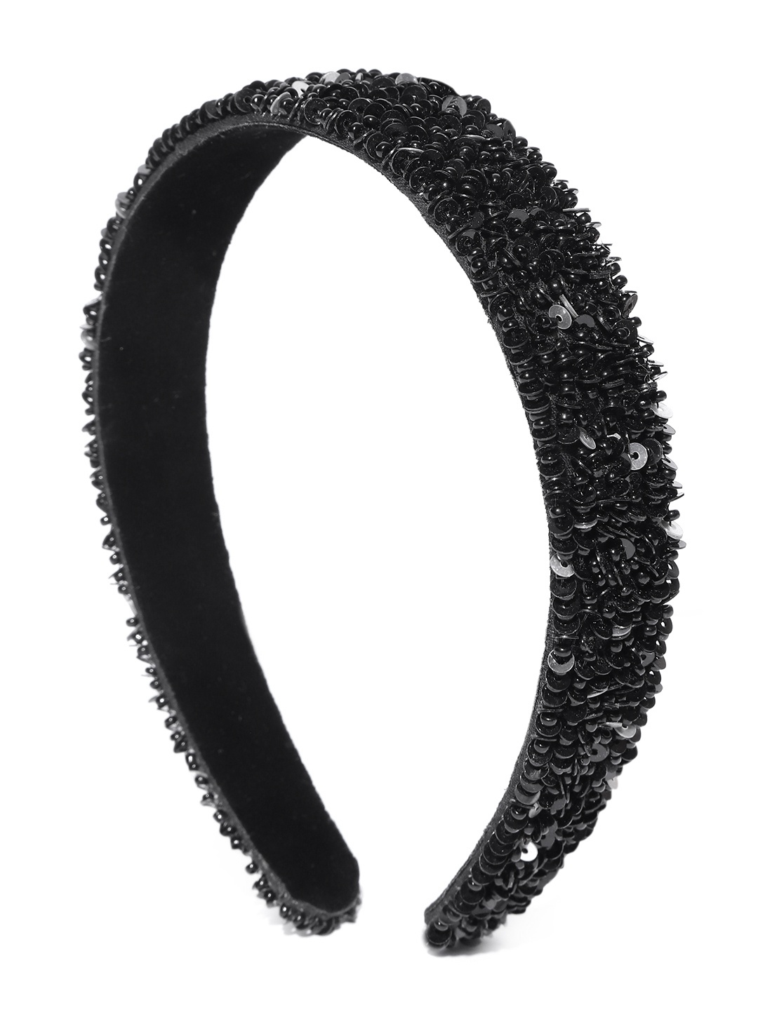 

Blueberry Women Black Sequinned Hairband