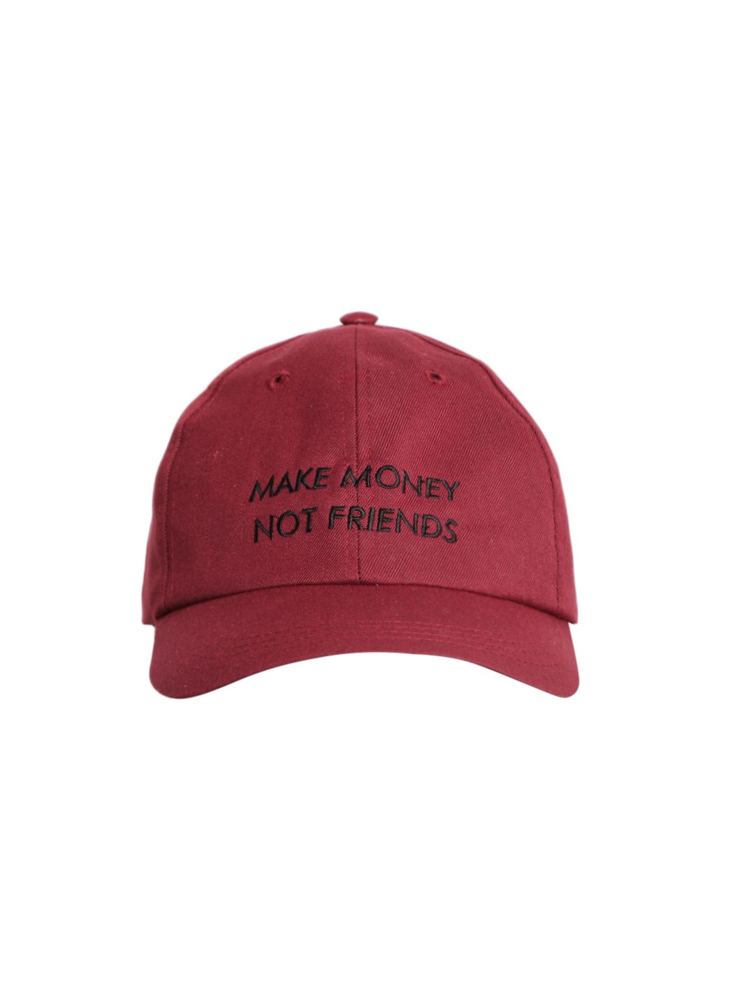 

Blueberry Men Maroon & Black Embroidered Baseball Cap