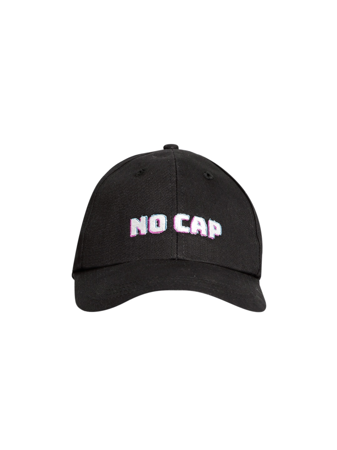 

Blueberry Men Black & White Embroidered Baseball Cap