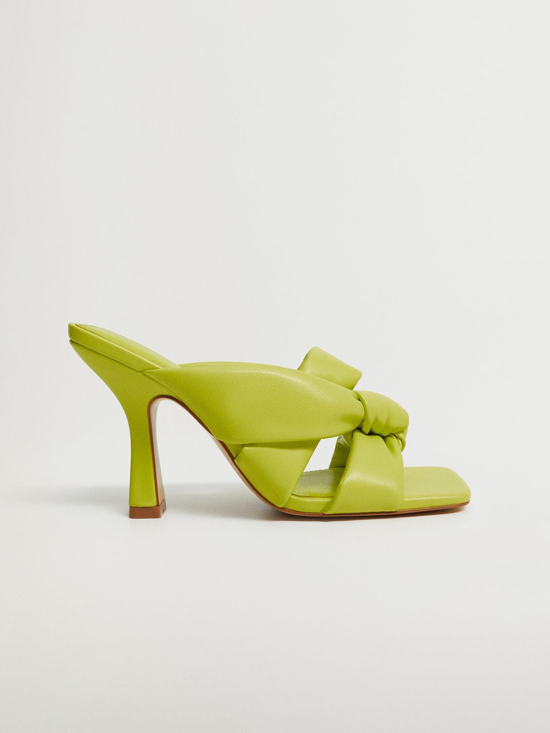 

MANGO Women Fluorescent Green Solid Slim Heels