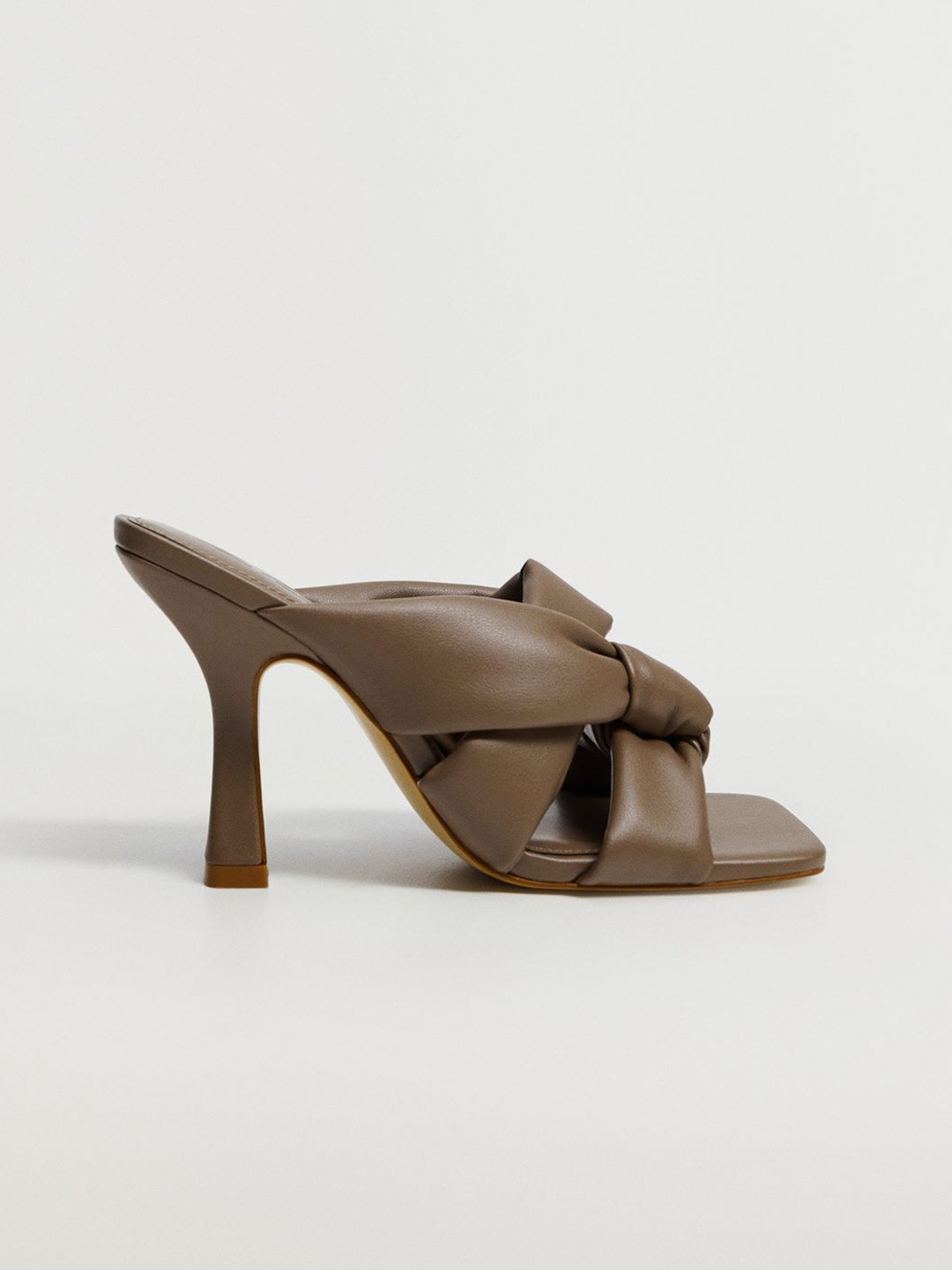 

MANGO Women Brown Solid Slim Heels