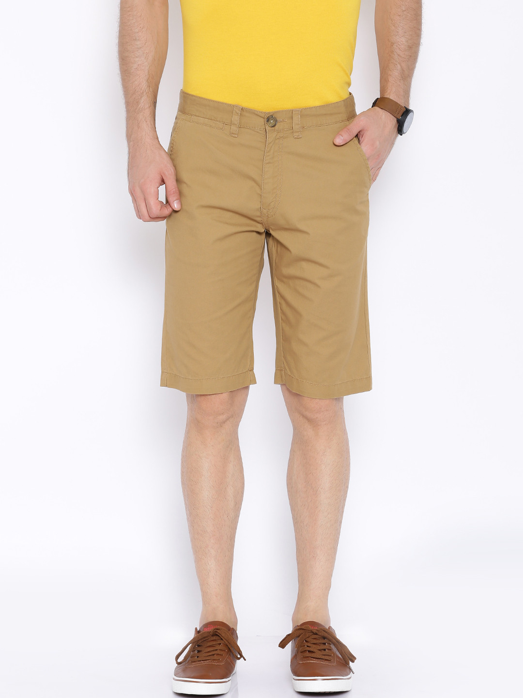 

Peter England Khaki Shorts