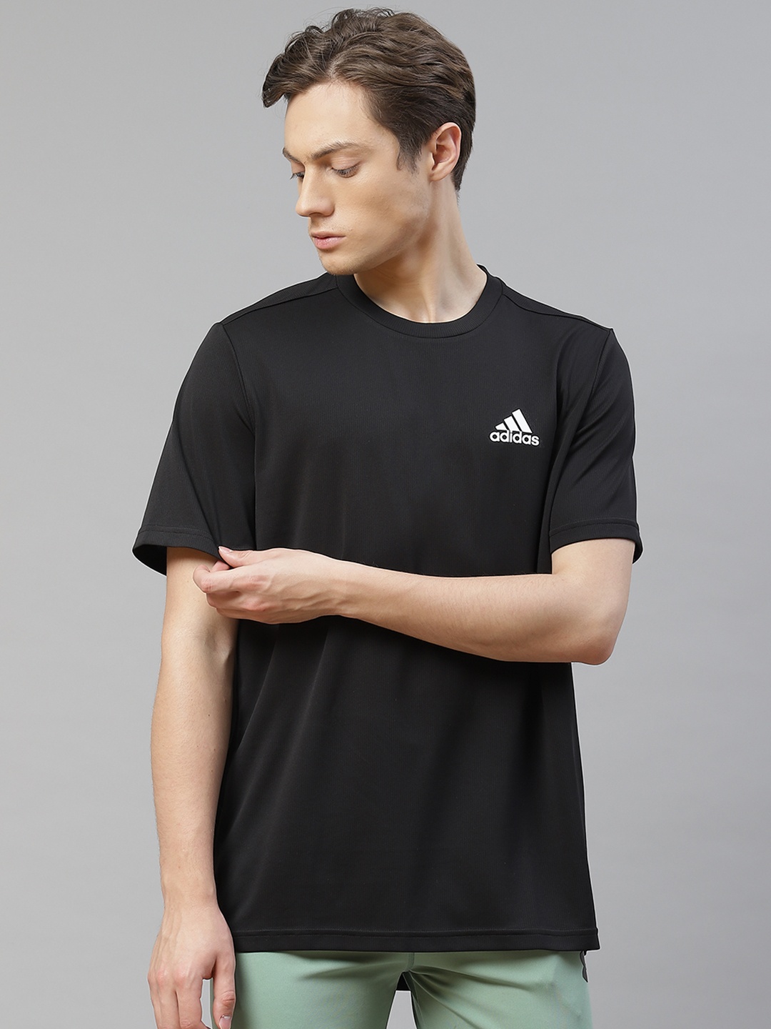 

ADIDAS Men Black PL Training Sustainable T-shirt