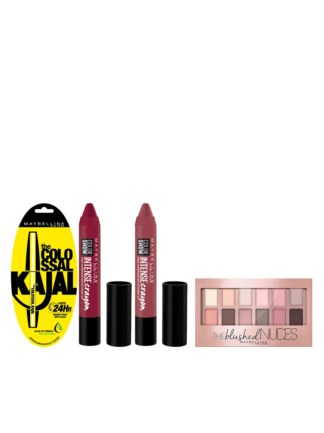 

Maybelline New York Set of Eyeshadow Palette & Lipstick With Kajal, Multi