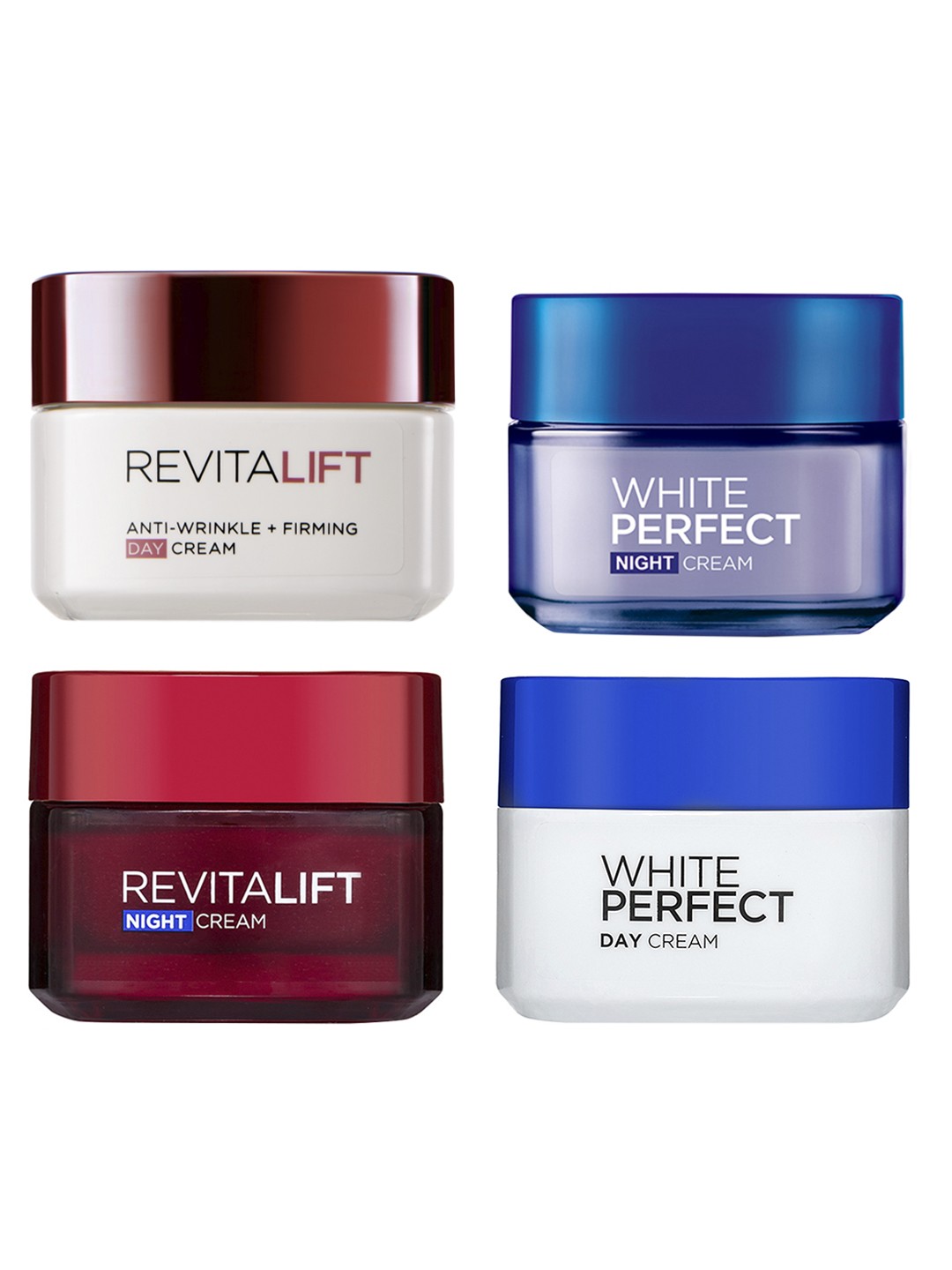 

LOreal Paris Women Set of 4 Face Creams, Red