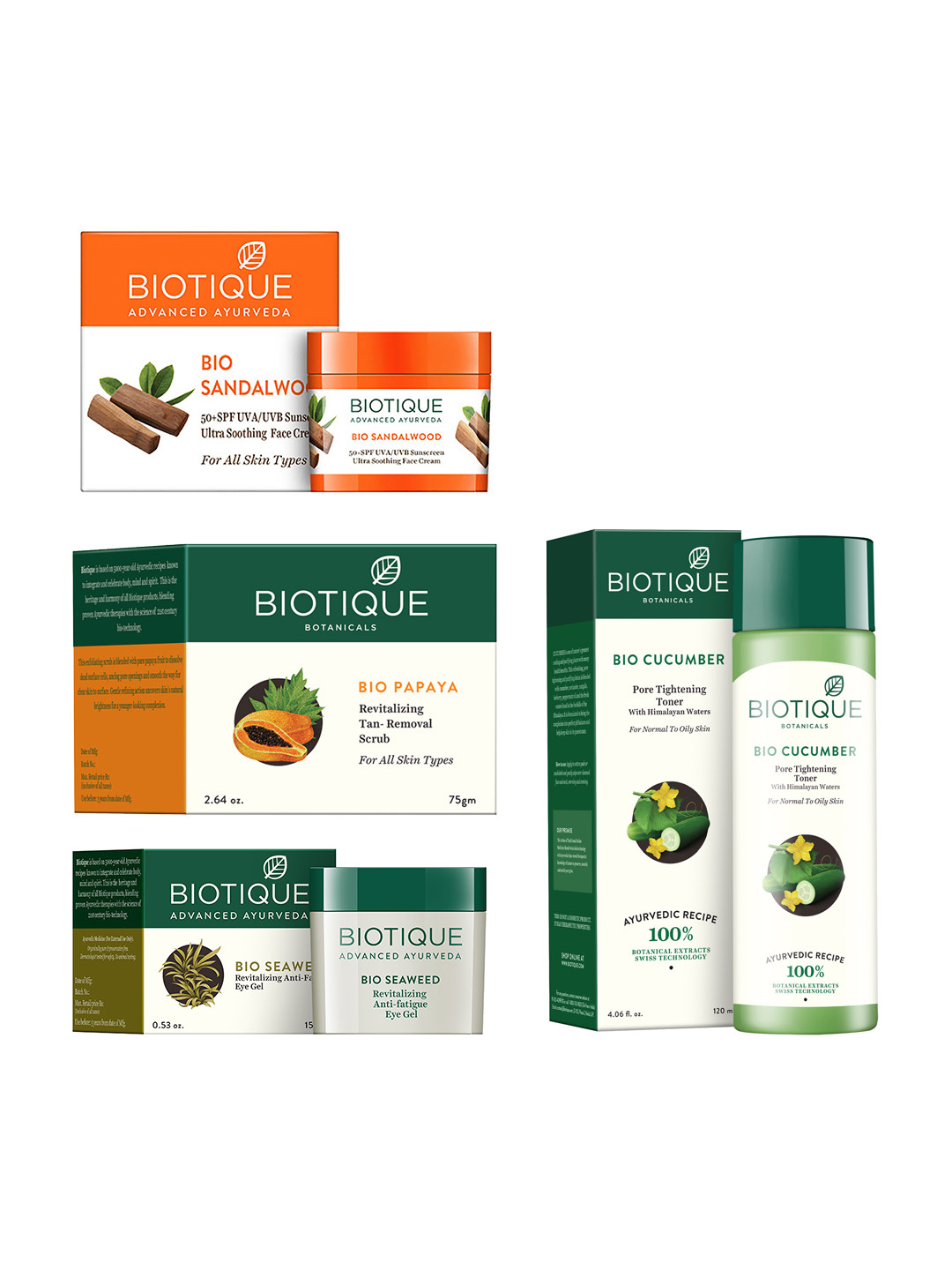 

Biotique Unisex Sustainable Skin Care Gift Set, White