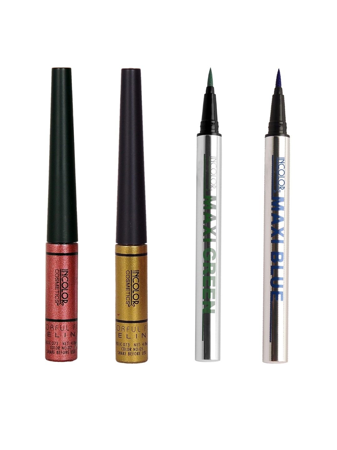 

INCOLOR Set of 4 Eyeliners, Multi