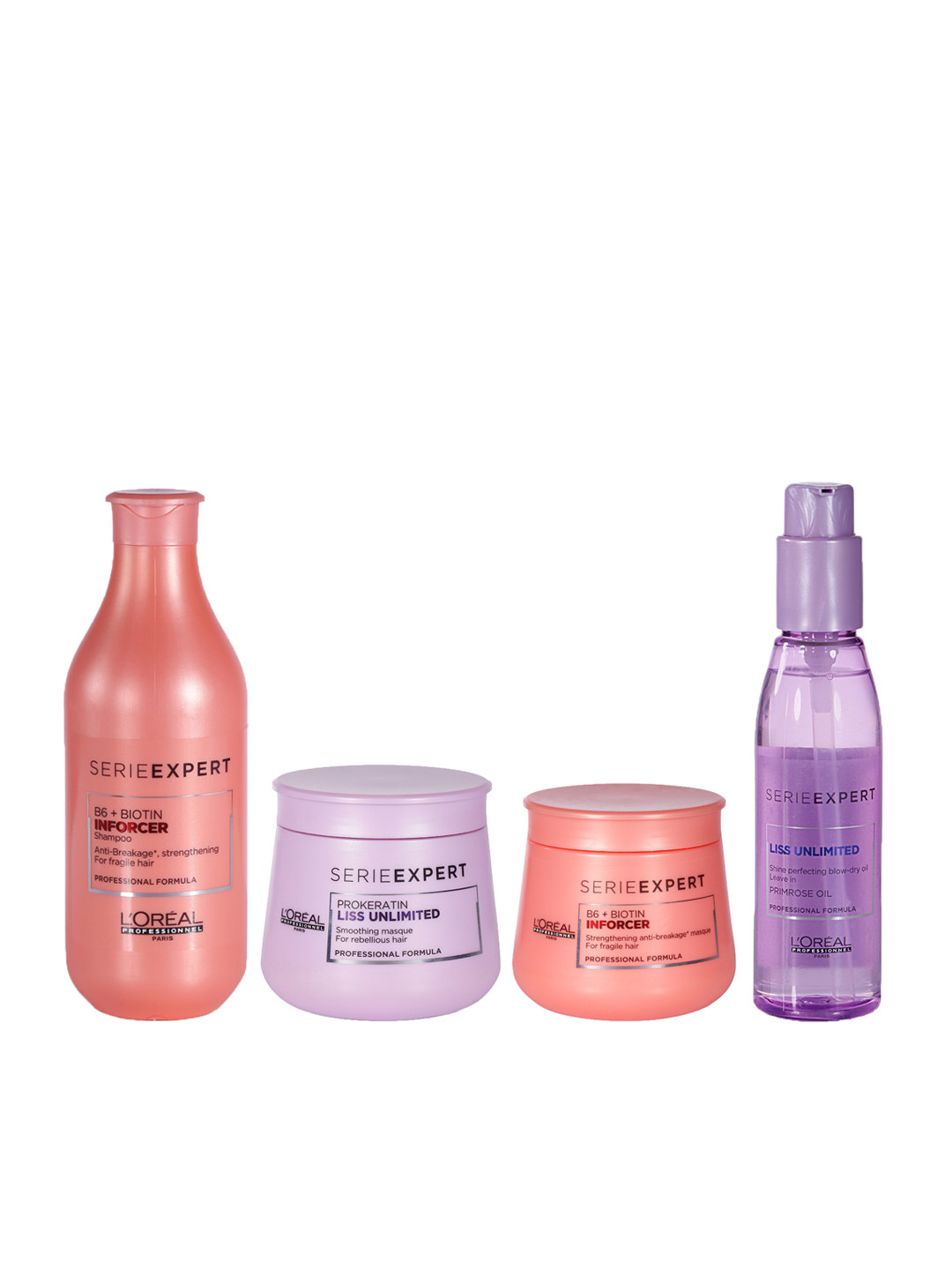 

LOreal Professionnel Unisex Set of Hair Masques, Shampoo & Oil, Pink