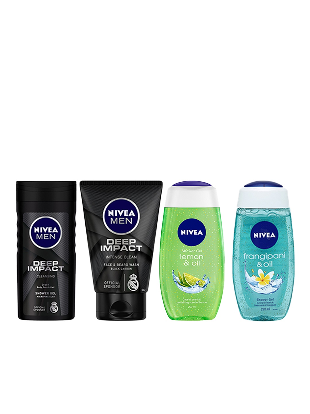 

Nivea Set of Men Shower Gel, Face Wash & Women Shower Gels, Green