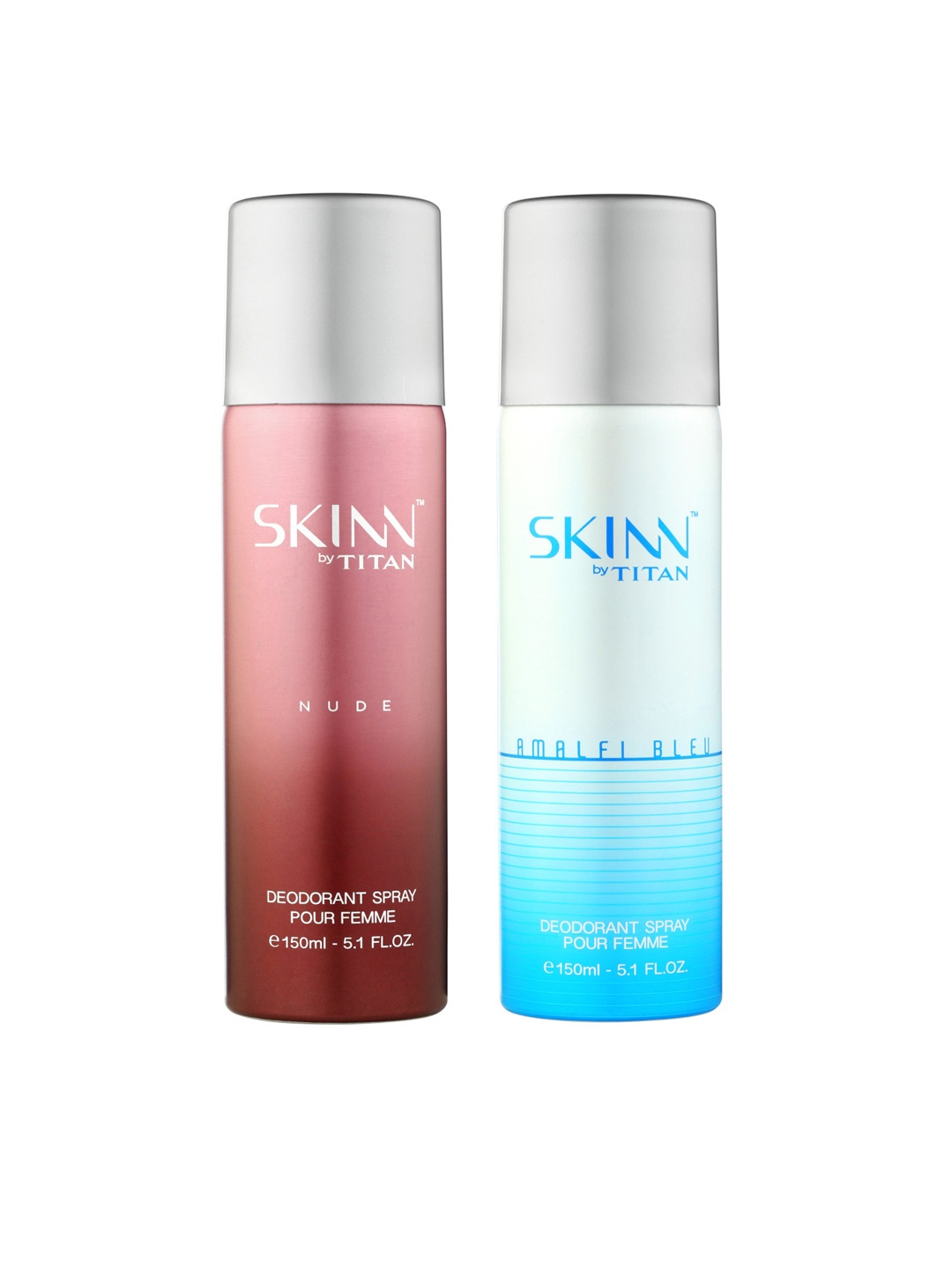 

SKINN by Titan Set of Nude Deodorant & Amalfi Bleu Deodorant, Pink