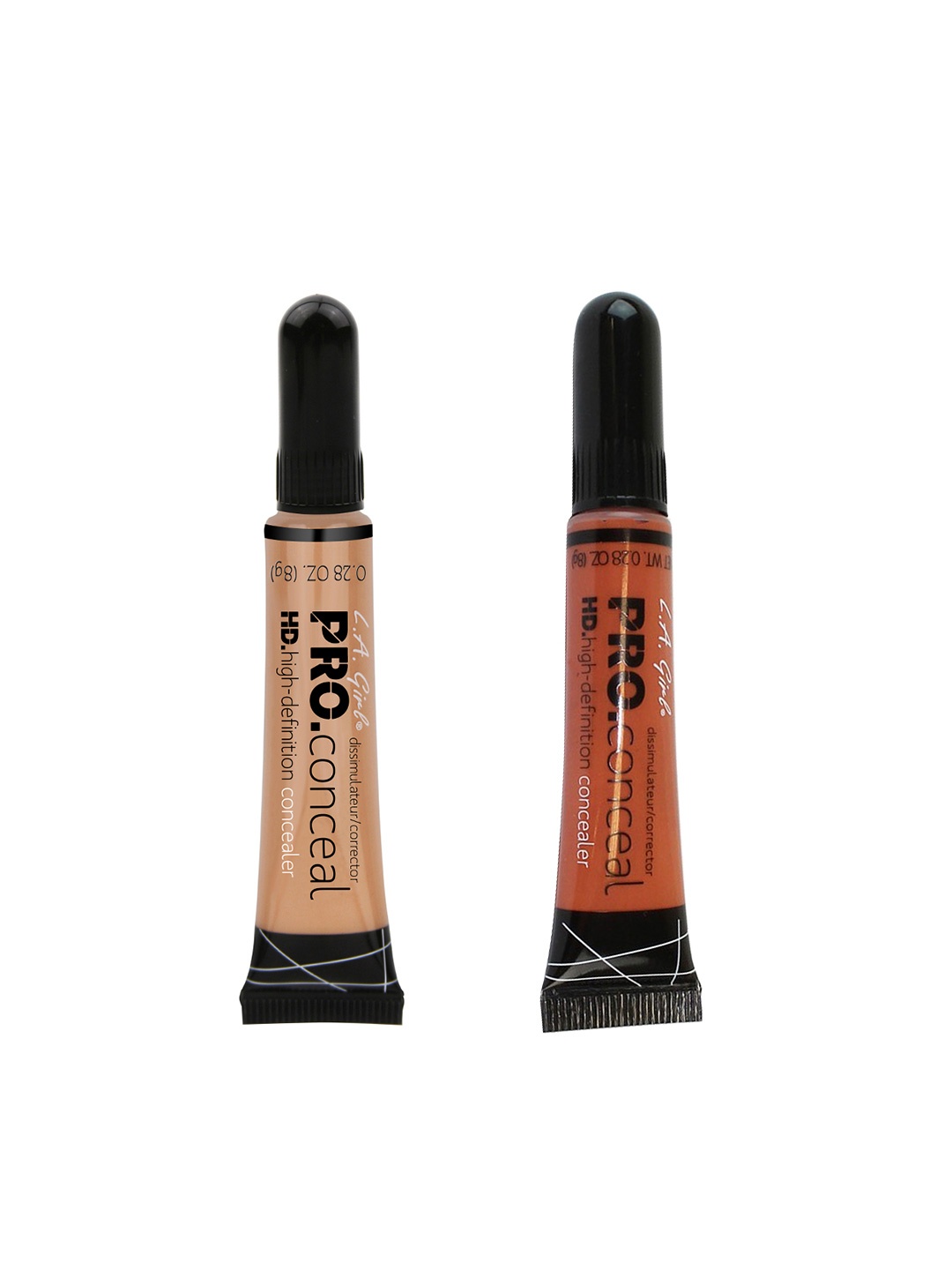 

L.A. Girl Set of 2 Pro HD Concealer-Orange Corrector & Pure Beige