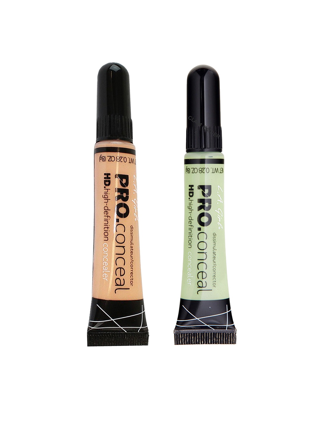 

L.A. Girl Set of 2 Pro HD Concealer-Creamy Beige & Green Corrector