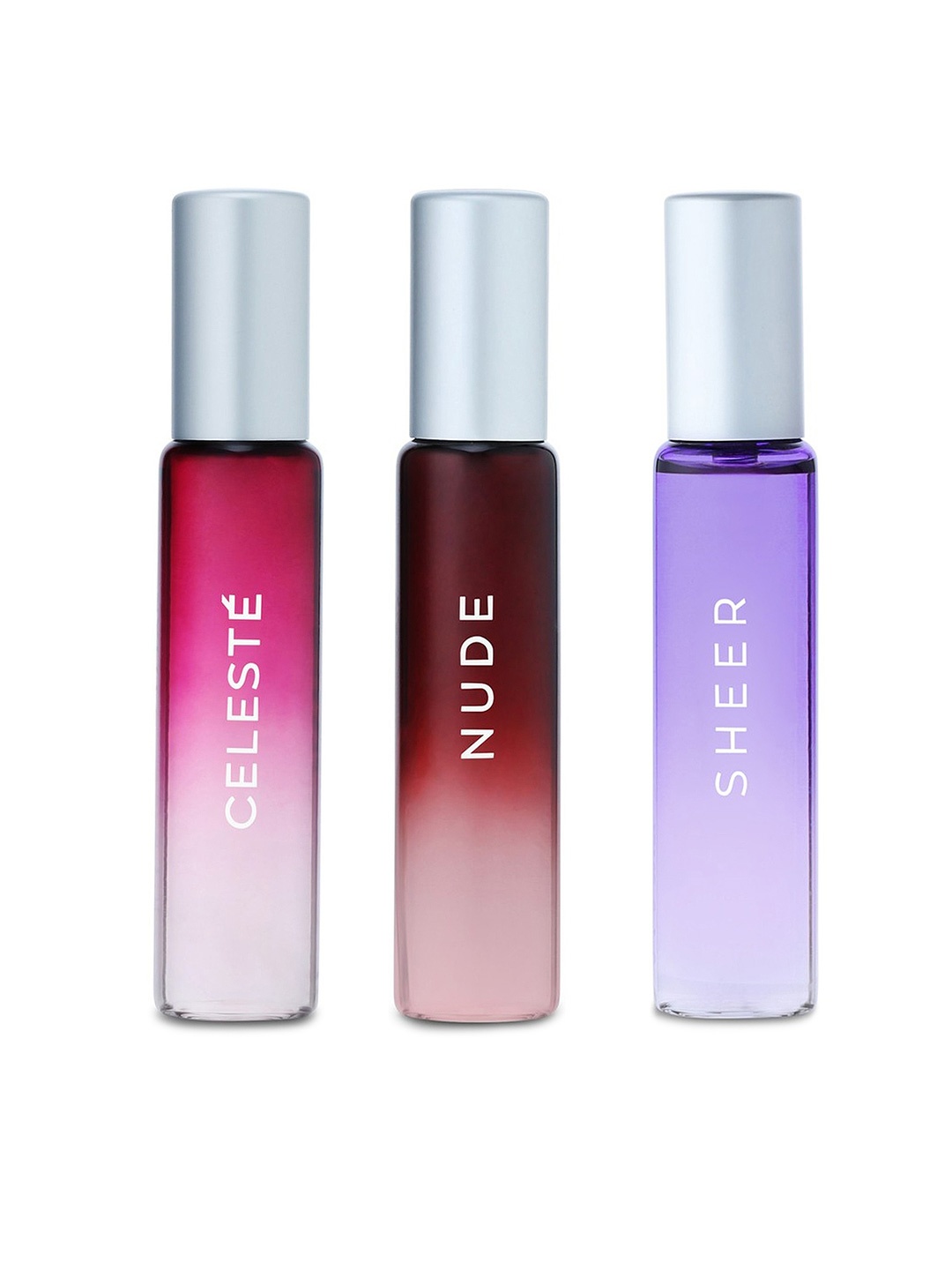 

SKINN by Titan Set of 3 Eau De Parfums- Nude, Sheer & Celeste, Red