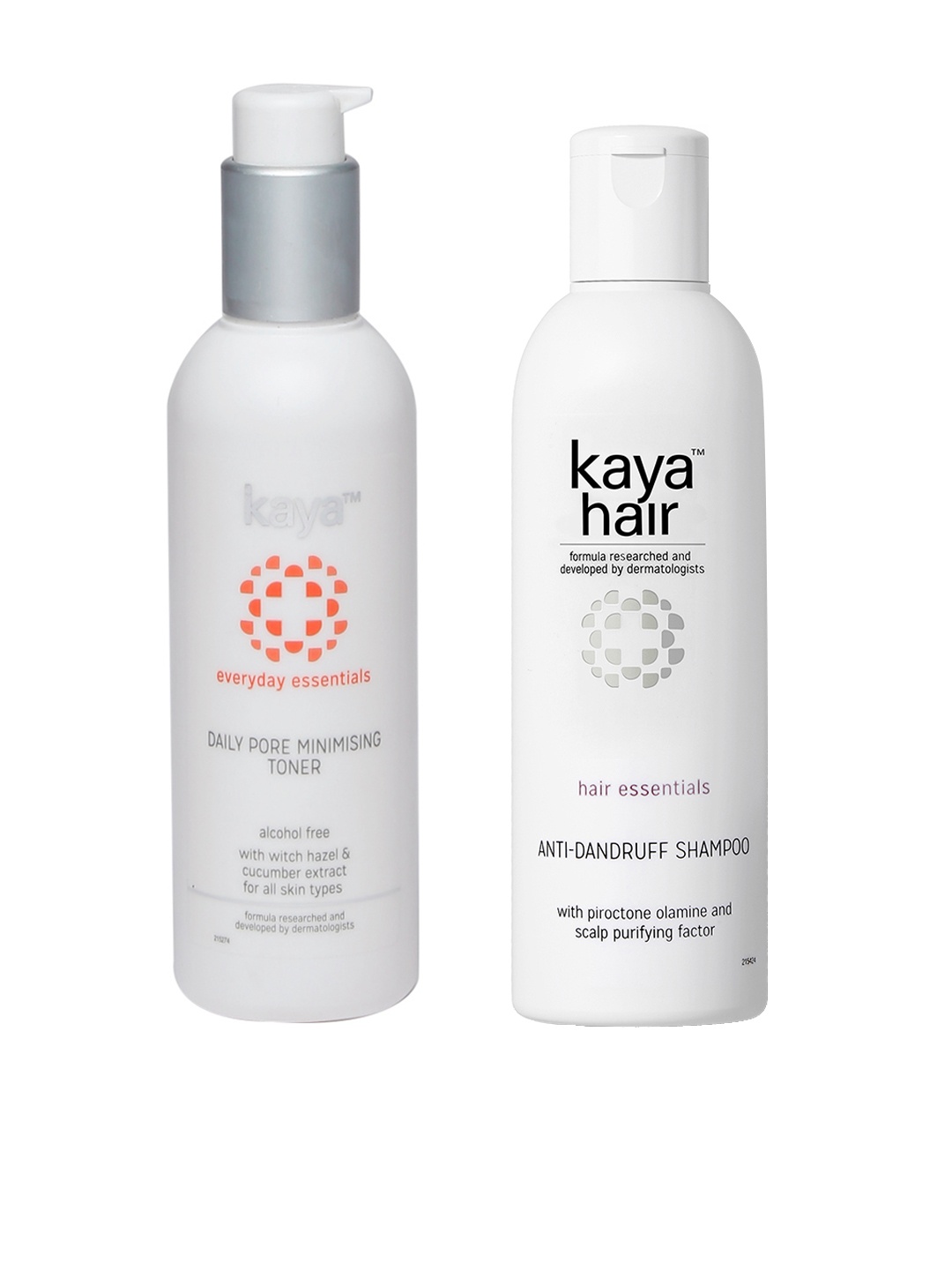 

Kaya Unisex Set of Anti-Dandruff Shampoo & Pore Minimising Toner, White